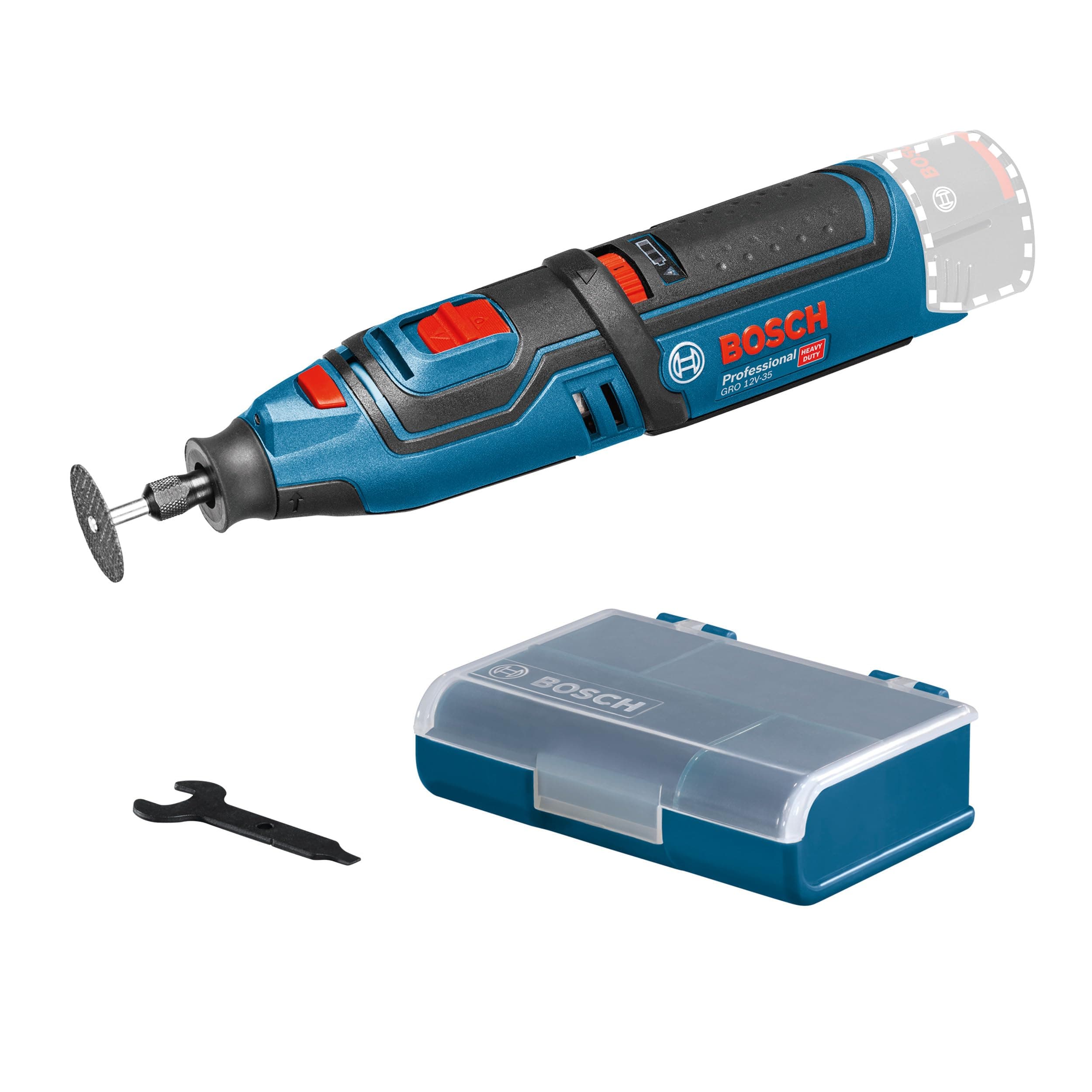 Bosch Professional Gro 12V-35 Cordless Rotary Multi-Tool (Without Battery And Charger) - Carton