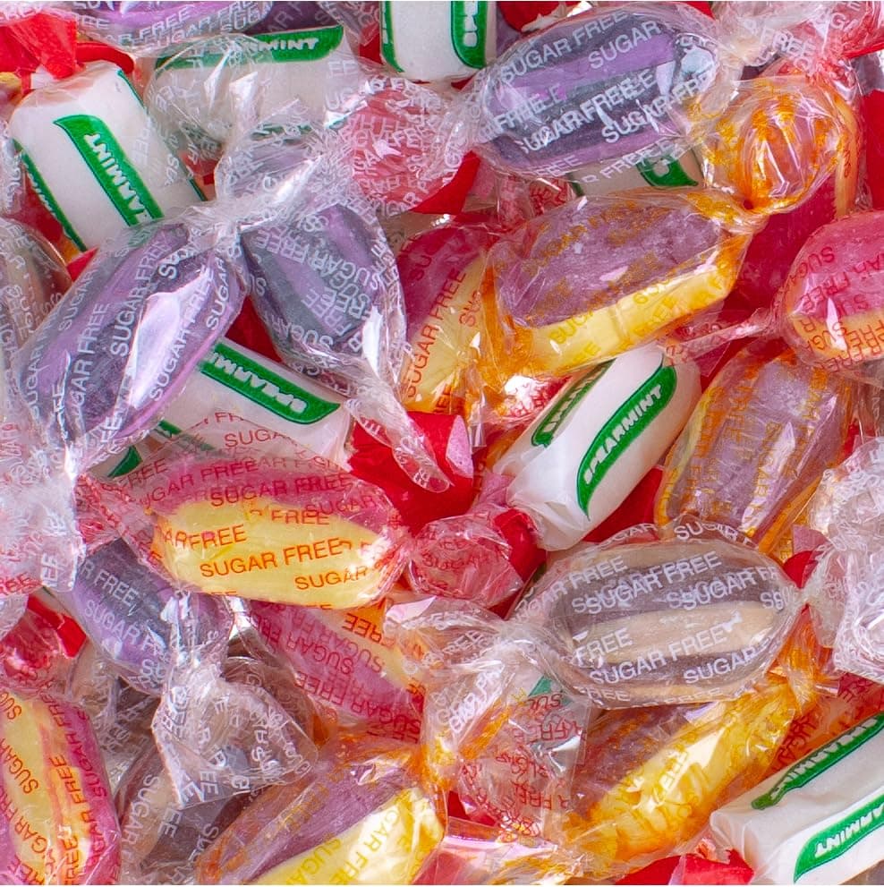 – Assorted Sugar Free Boiled Sweets - Wrapped Sugar-Free Boiled Sweets Mix Selection - 500 Gram Bulk Bag - 500g - Assorted Sweet Pick and Mix for Parties, Gifts, and Sharing.