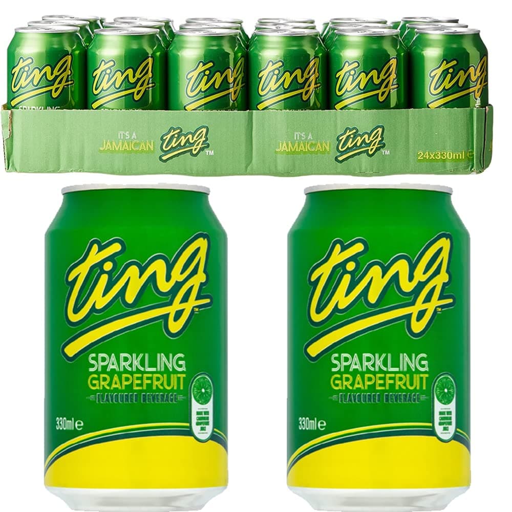 Ting Sparkling Grapefruit Flavoured Beverage 330ml (24 Cans(Full Box))