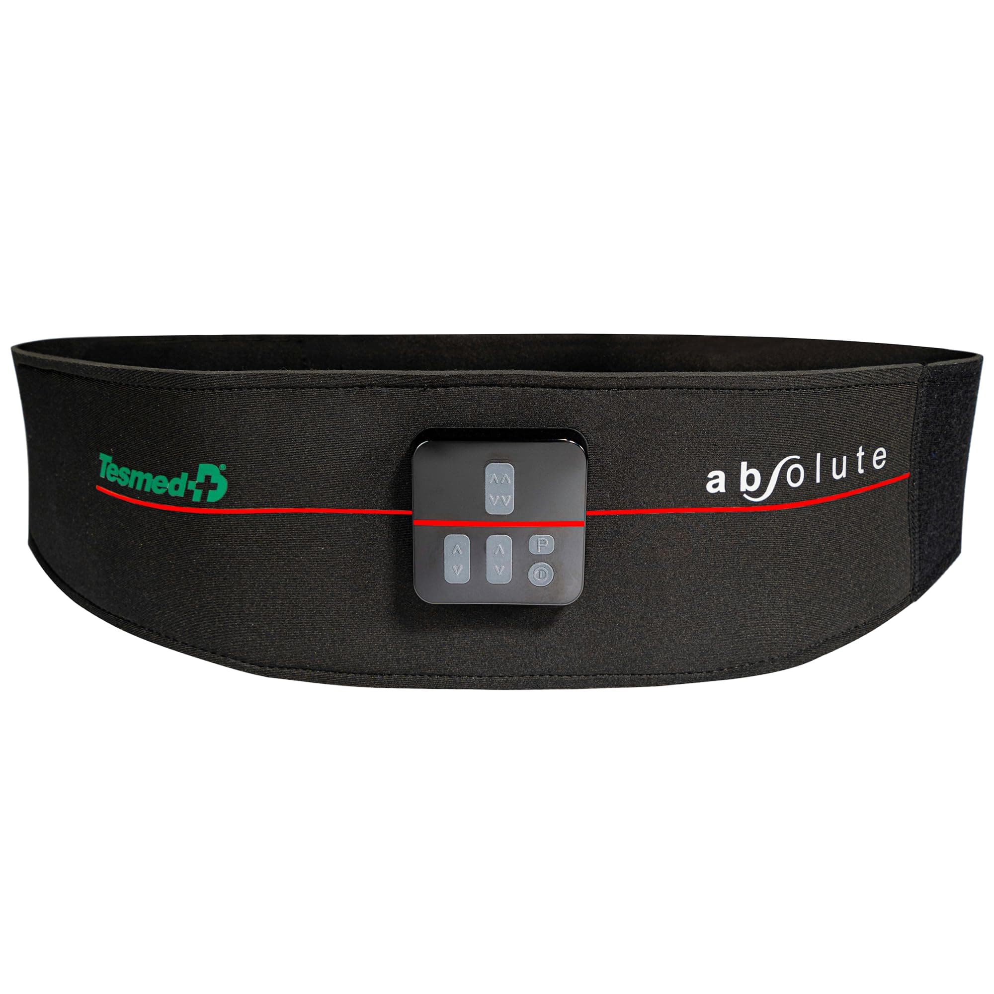 – TESMED Absolute: EMS Abs Trainer Muscle Stimulator, Belt for Central and Lateral Abdominal Electro Stimulation - USB Rechargeable, 99 Intensity Levels - Wireless, Unisex, Made in Italy