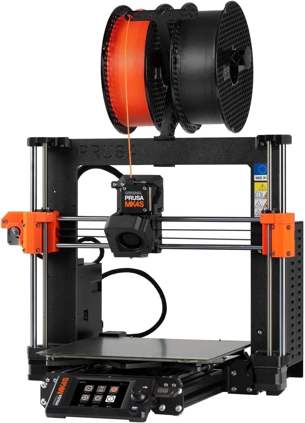 Original Prusa MK4S 3D Printer, Ready-to-use 3D Printer, Assembled and Tested, Removable Print Sheets, 1kg Prusament PLA Spool Included, Print Size 25x21x22 cm