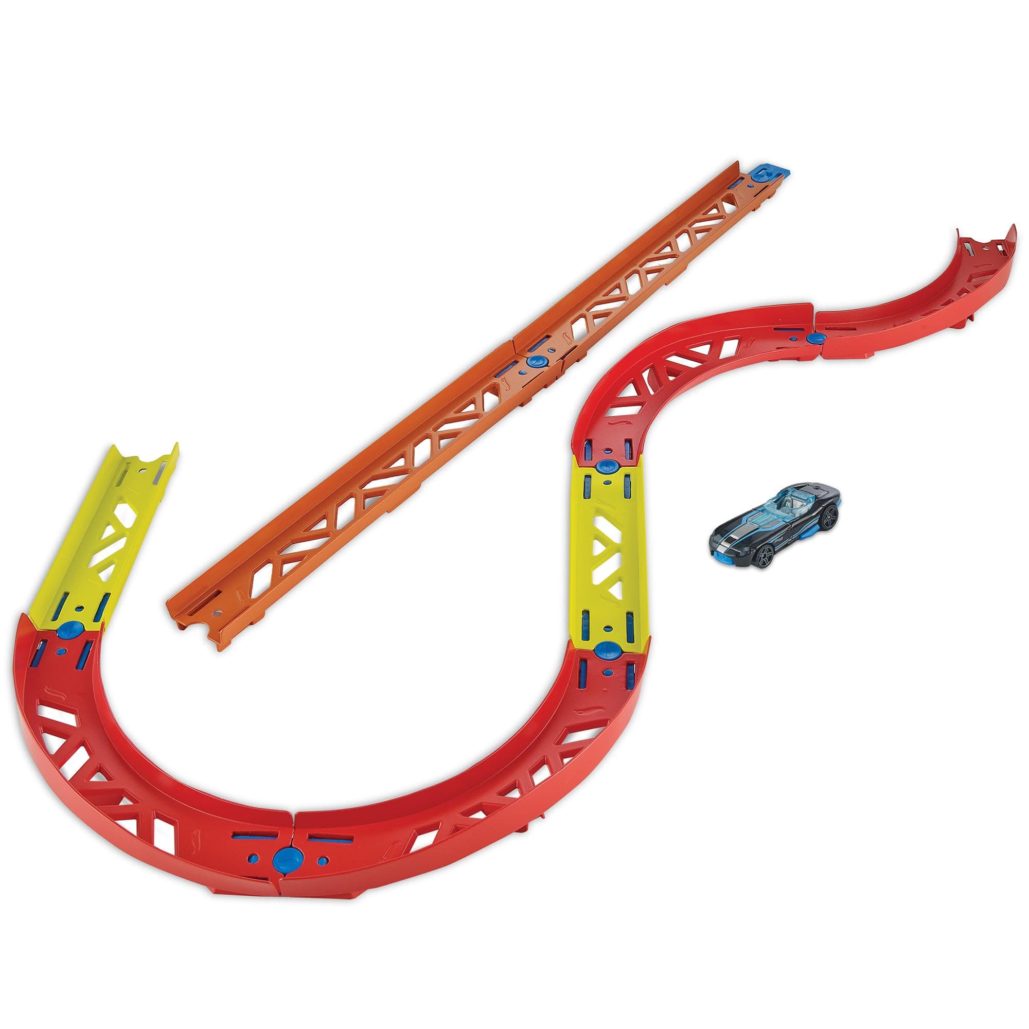 Track Builder Premium Curve Pack, Includes 1 Mini Car, For Ages 6 and Up GLC88