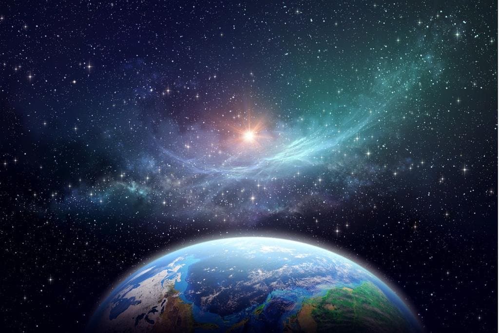 Space Poster Exoplanet In Outer Space Galaxy Solar System Science Kids Map Classroom Earth Planets Nasa Milky Way Cool Wall Art Print Poster 36x24