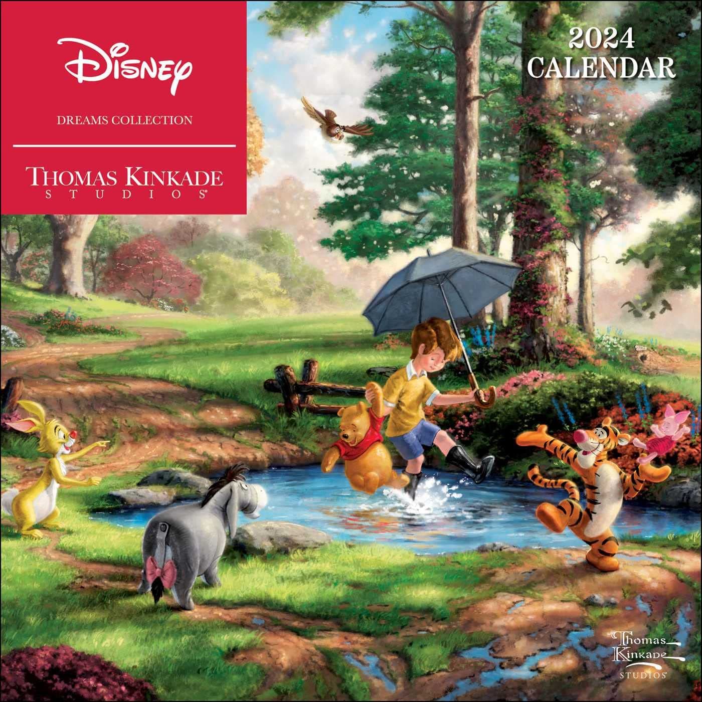 Disney Dreams by Thomas Kinkade Studios: 2024 Mini Wall Calendar