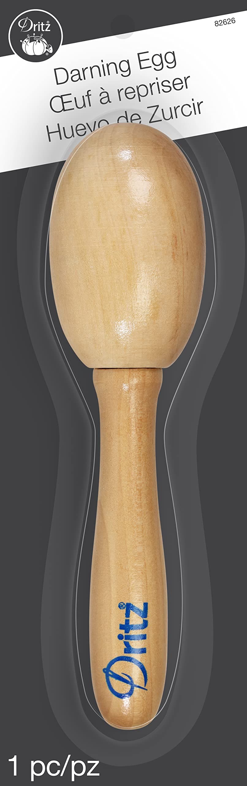 Dritz Clothing Care 82626 Darning Egg, Black