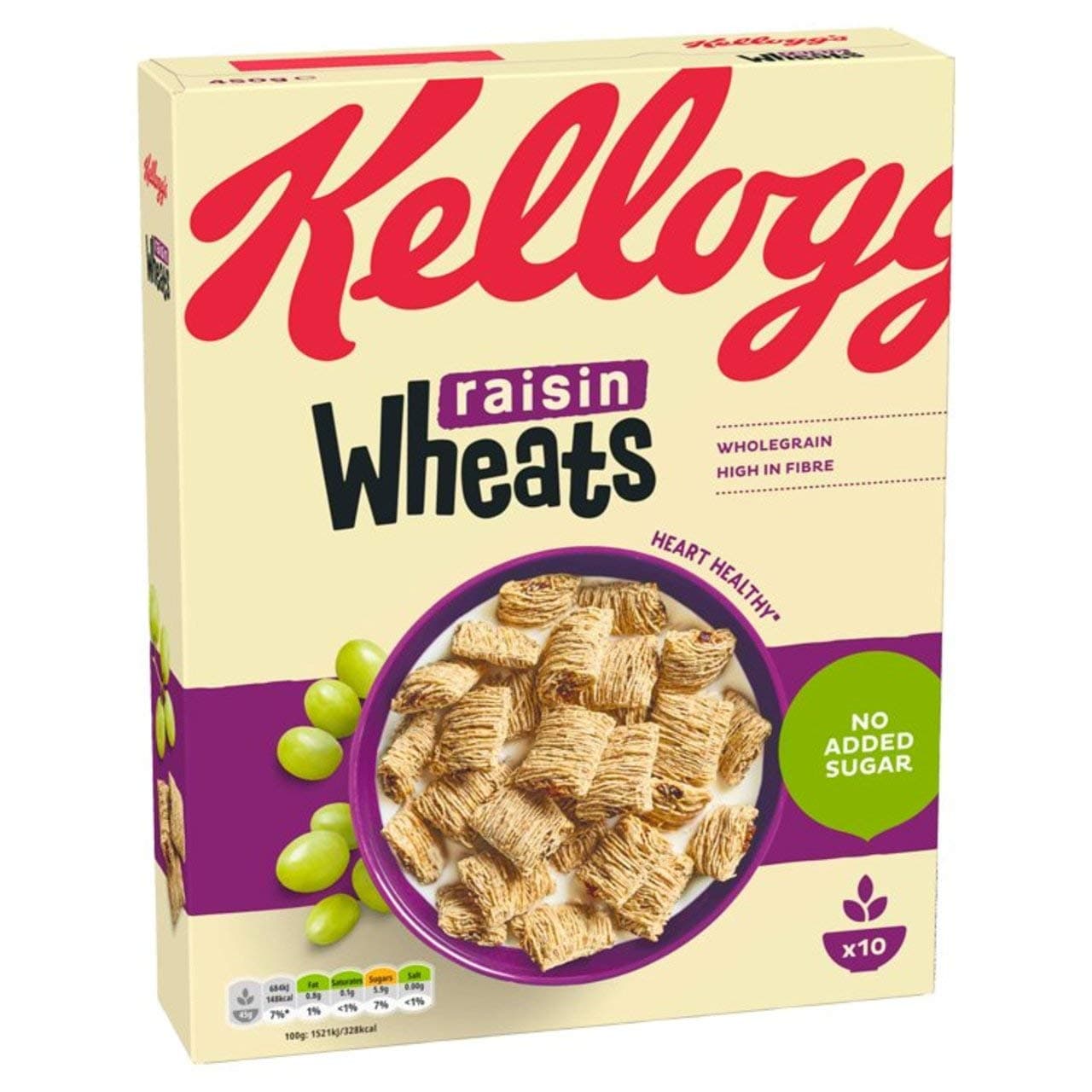 Wheats Kellogg's Wheats Raisin Breakfast Cereal 450g