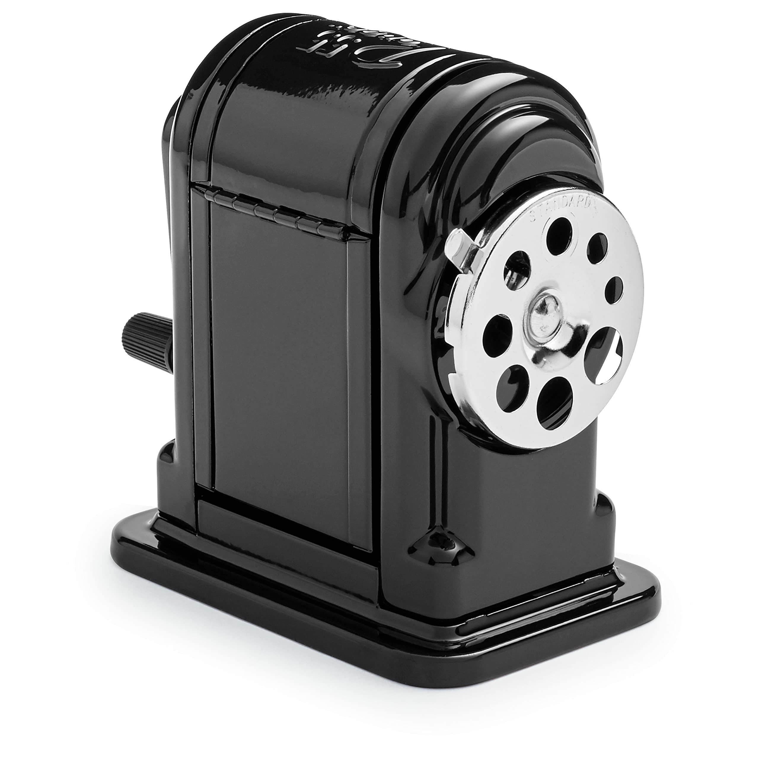 X-ACTO Ranger 55 Classroom Manual Pencil Sharpener, Black, Mountable, Adjustable for 8 Pencil Sizes, 1 Count - Back to School, Teacher Supplies