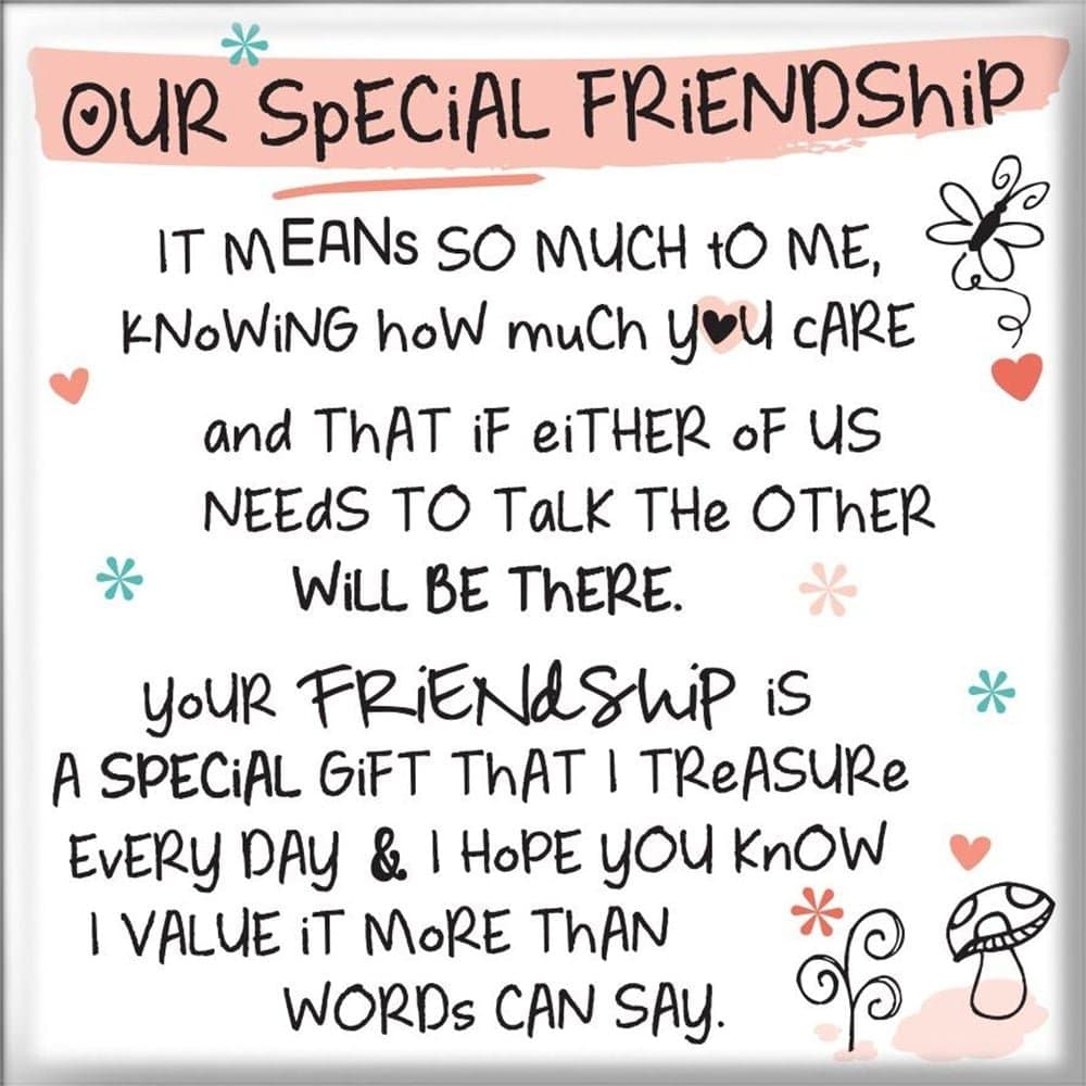 Inspired Words Magnet - Our Special Friendship