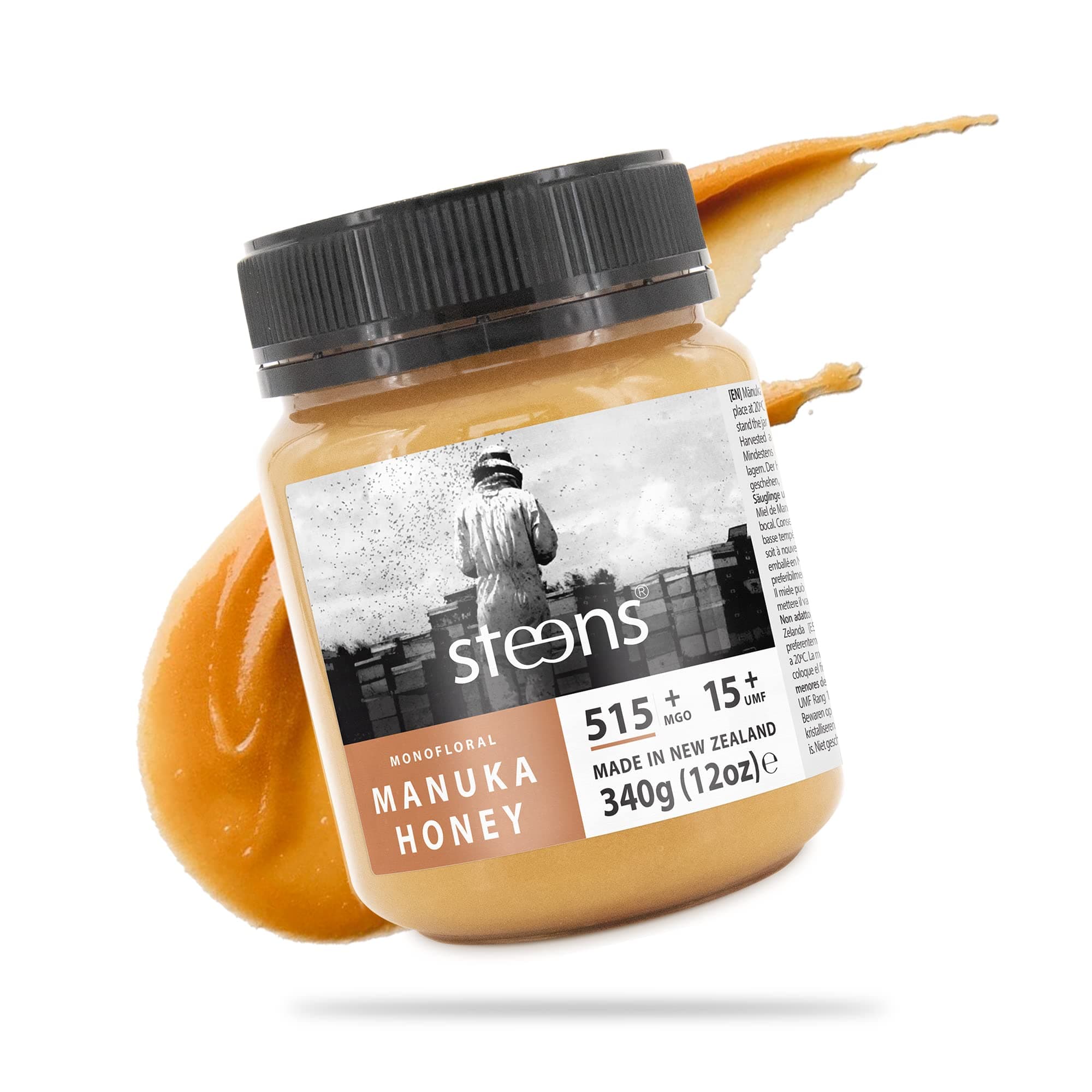STEENS NZ Beekeeper 15Plus Manuka Honey, 340 GR