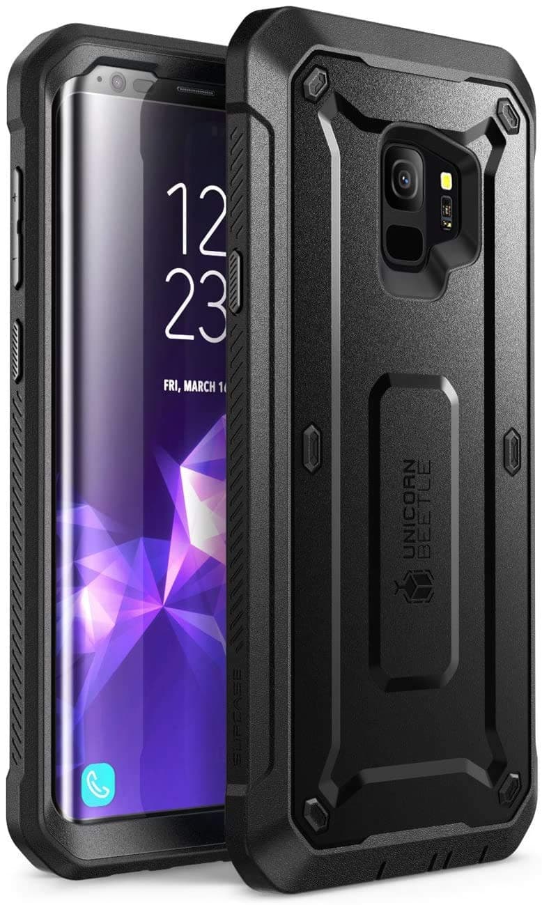- Unicorn Beetle Pro Rugged Case for Galaxy S9 with Screen Protector - Black