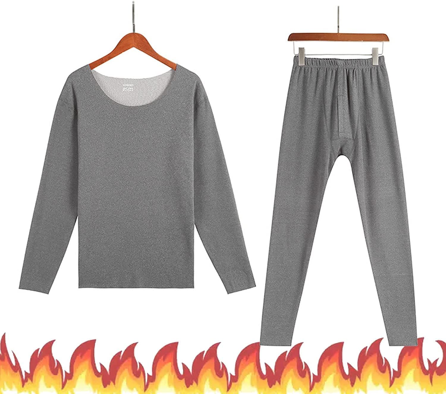 Thermal Underwear,Wicking Long Quick Dry Base Layer Sport Compression Suit,for Workout Skiing Running Hiking,for Sport Yoga Run-Man F||XL