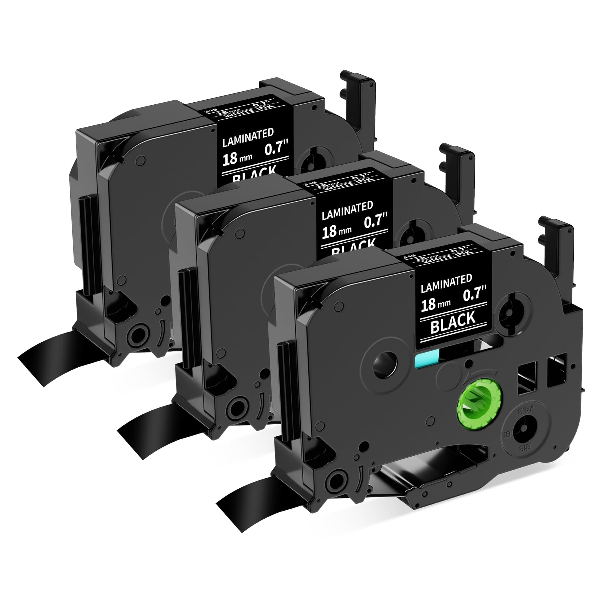 Compatible with Brother tze-345 Black Label Tape