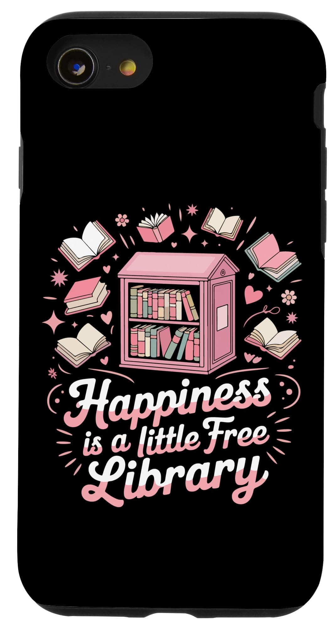 Book Reading Happiness Is A Little Free Library Case for iPhone SE (2020) / 7/8