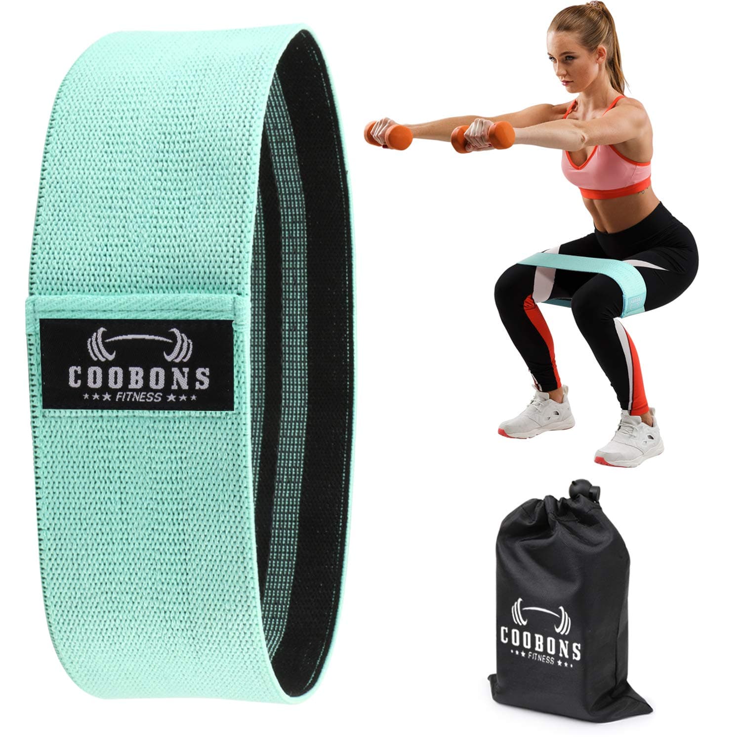 Resistance Bands for Legs and Butt, Exercise Bands Set Booty Bands Hip Bands Wide Workout Bands Resistance Loop Bands Anti Slip Circle Fitness Band Elastic Sports Bands (Set 1)