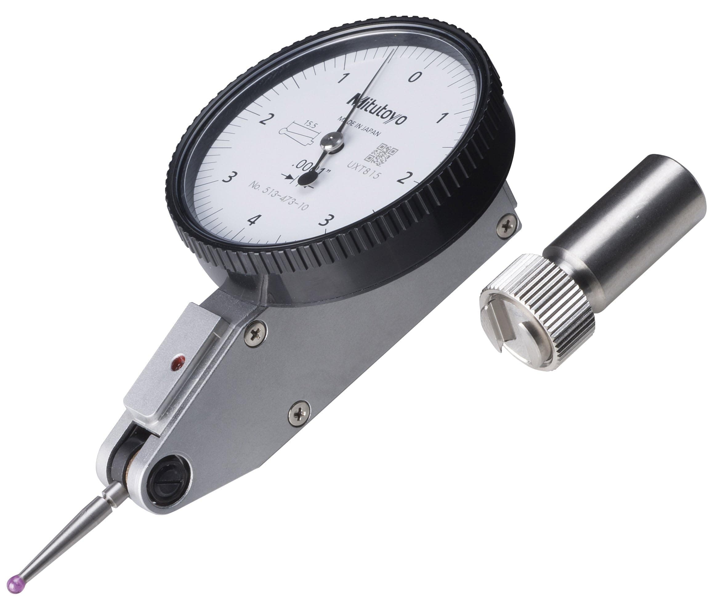 513-473-10E Dial Thickness Gage, Standard Model, 0008" Measuring Range, 000004" Accuracy, 00001" Resolution, White Face for Precision Thickness Measurements