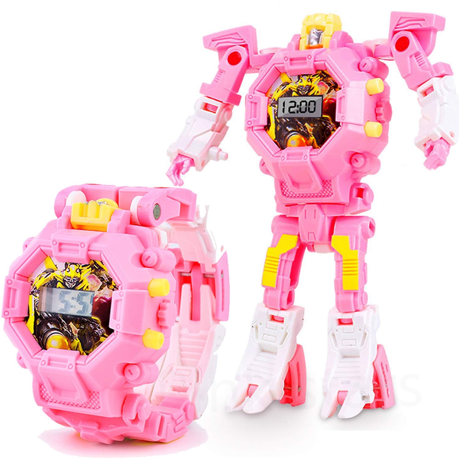 Transform Rescue Robots Toys for 3 4 5 6 7 Year Old Girls, Kids Multi Function Digital Deformation Wristwatch Assemble Toy