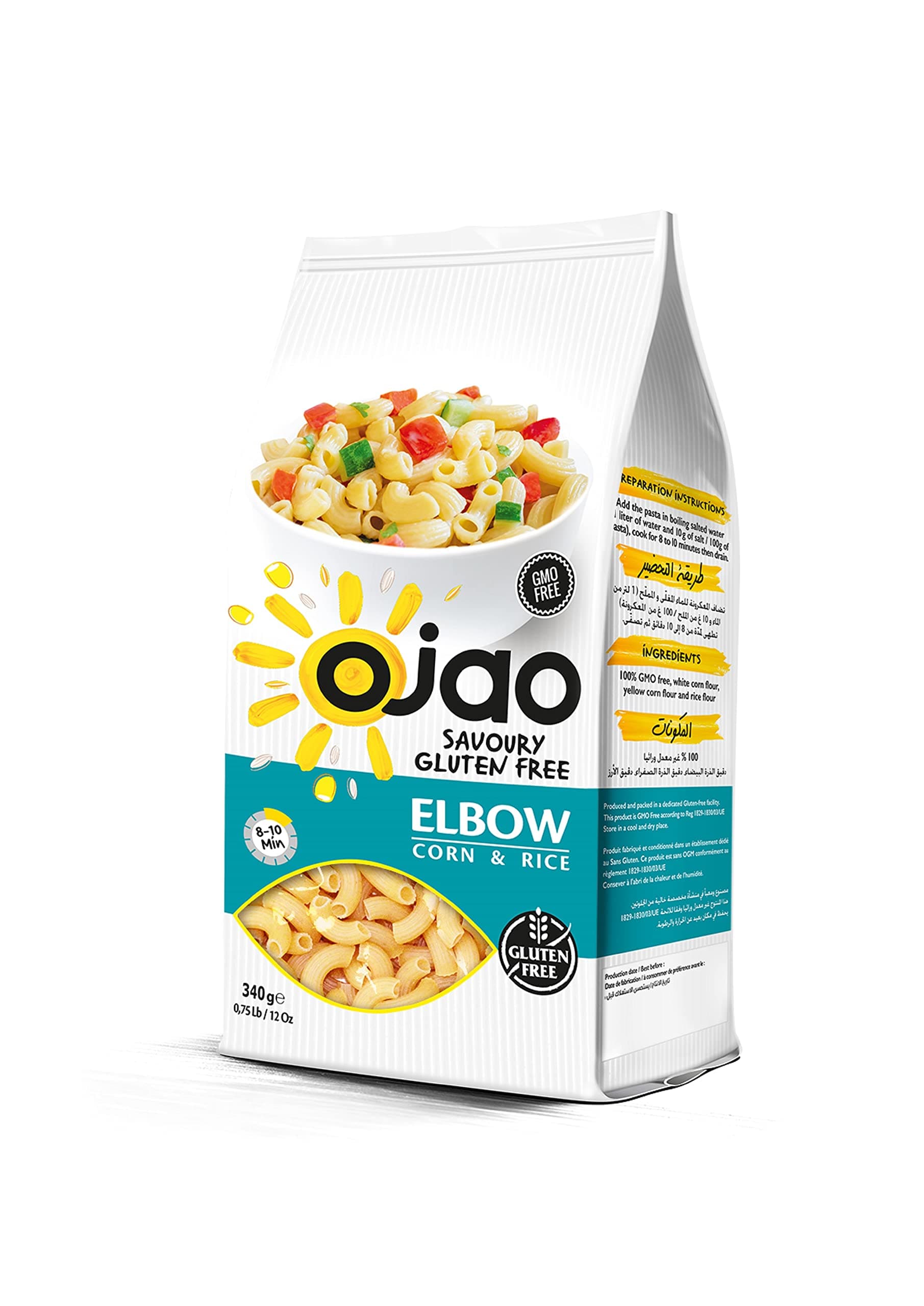 OJAO BARAKA MACARONI MANUFACTURING ELBOW Gluten Free Pasta 340gms