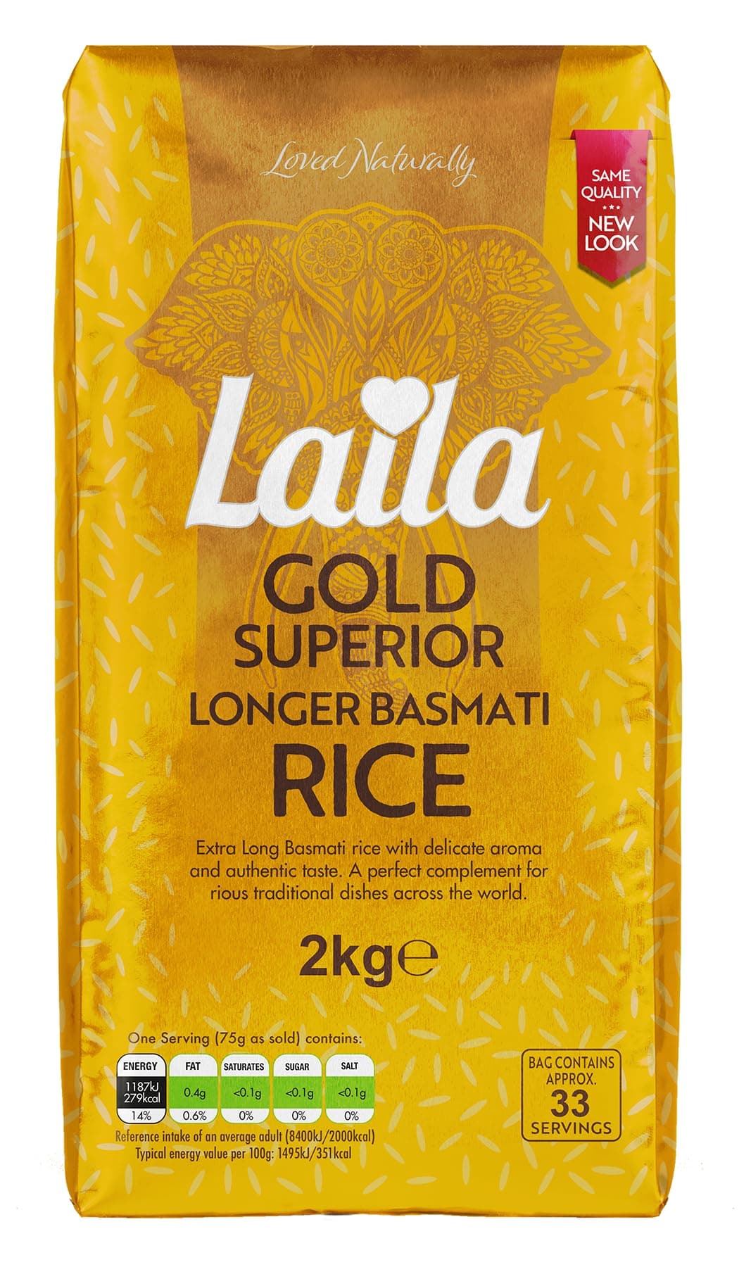 Laila Gold Basmati Rice 2kg