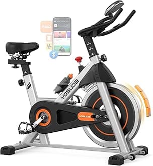 Indoor Cycling Bike Stationary - Cycle Bike with Ipad Mount & Comfortable Seat Cushion