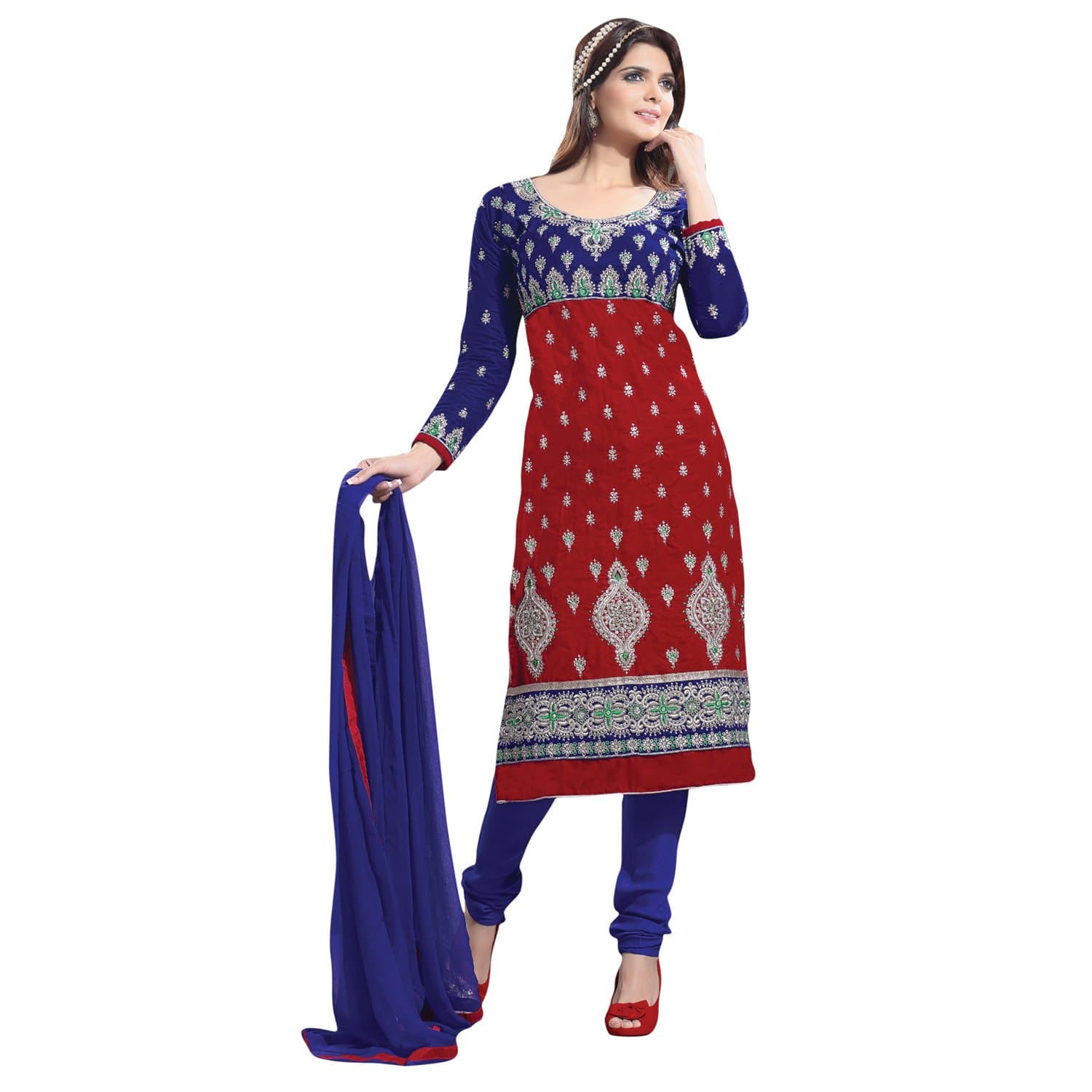 Hypnotex Maroon Velvet Salwar Suit