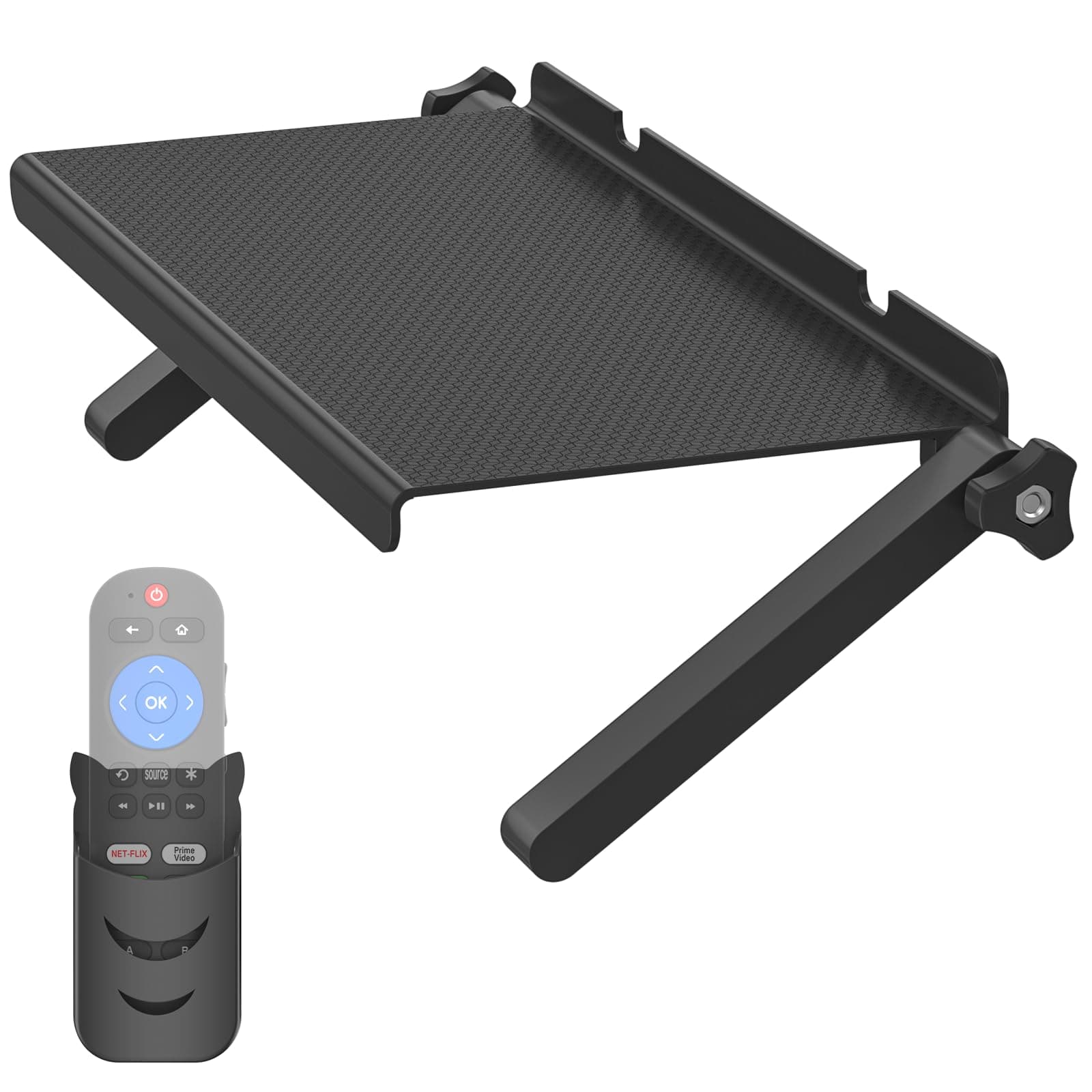 13 Inch Wide Platform TV Top Shelfs - Adjustable Cable Box Shelf for Wall Mounted TV Shelf for Cable Box, Streaming Devices, Router and Home Decor Easy to Install Monitor Top Shelves