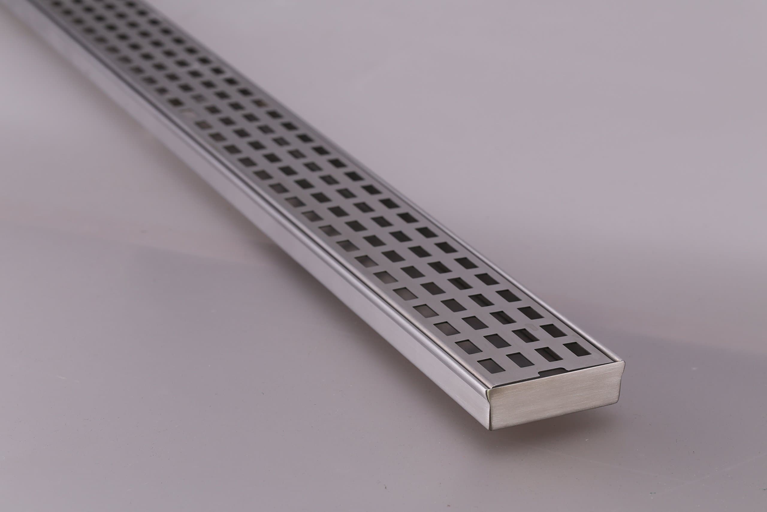 24" Stainless Steel Tile Insert Linear Shower Grate Bathroom Floor Drain Waste