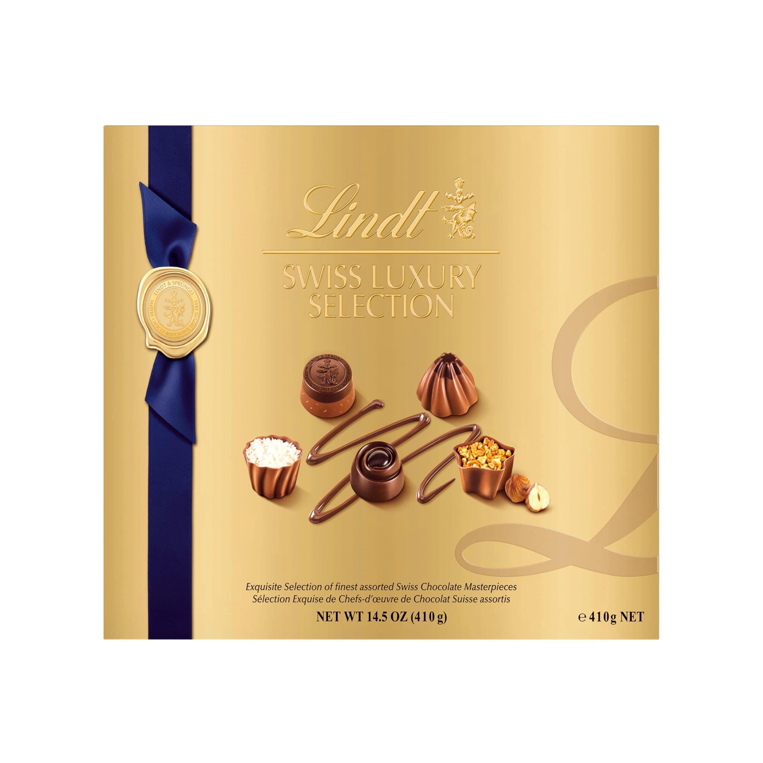 Lindt Swiss Luxury Selection Assorted Chocolates, Chocolate Gift Box