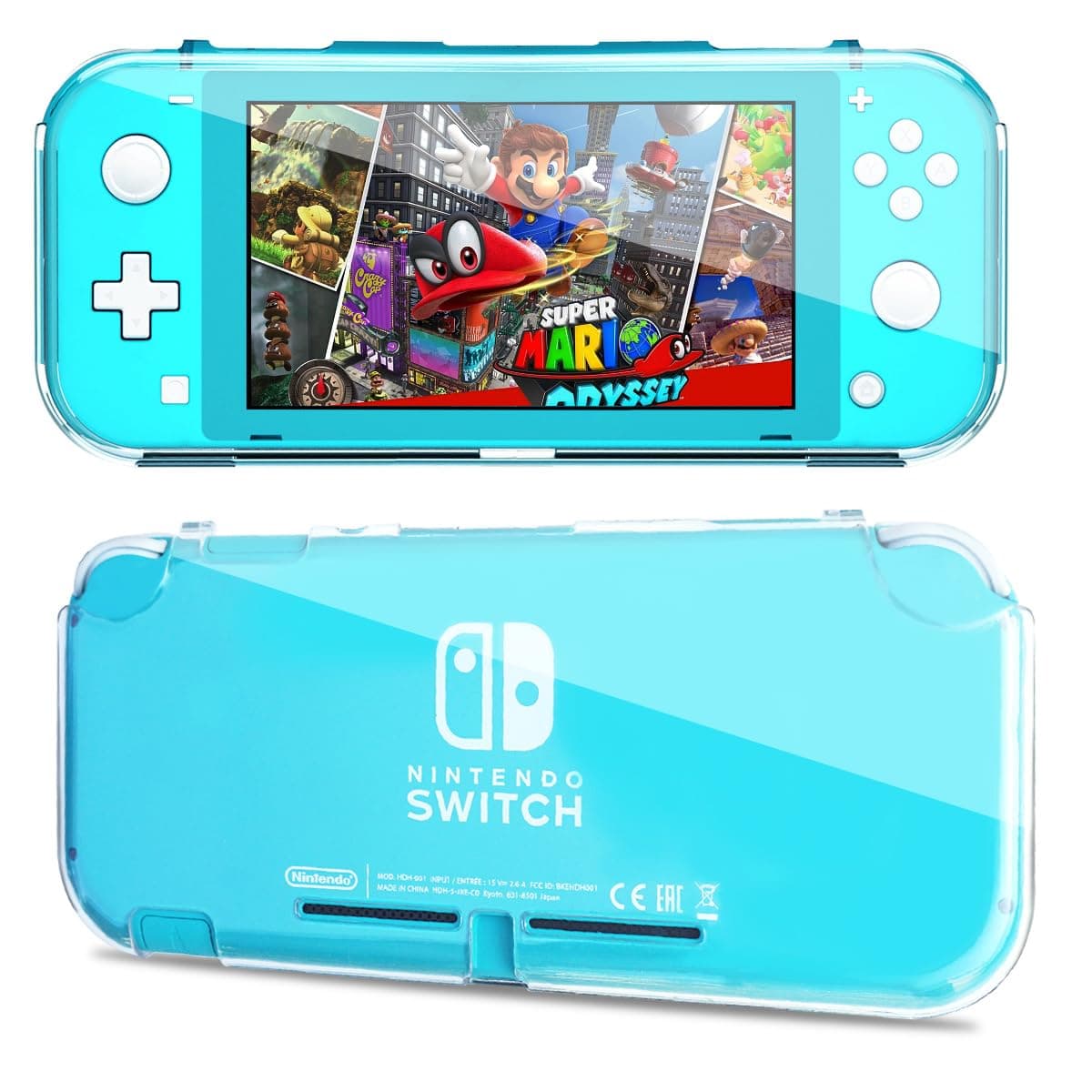 Protective Case for Nintendo Switch Lite, Durable Clear Cover for Nintendo Switch Lite Case with Shock-Absorbent & Anti-Scratch Switch Lite Accessories Slim Skin Shell - Transparent