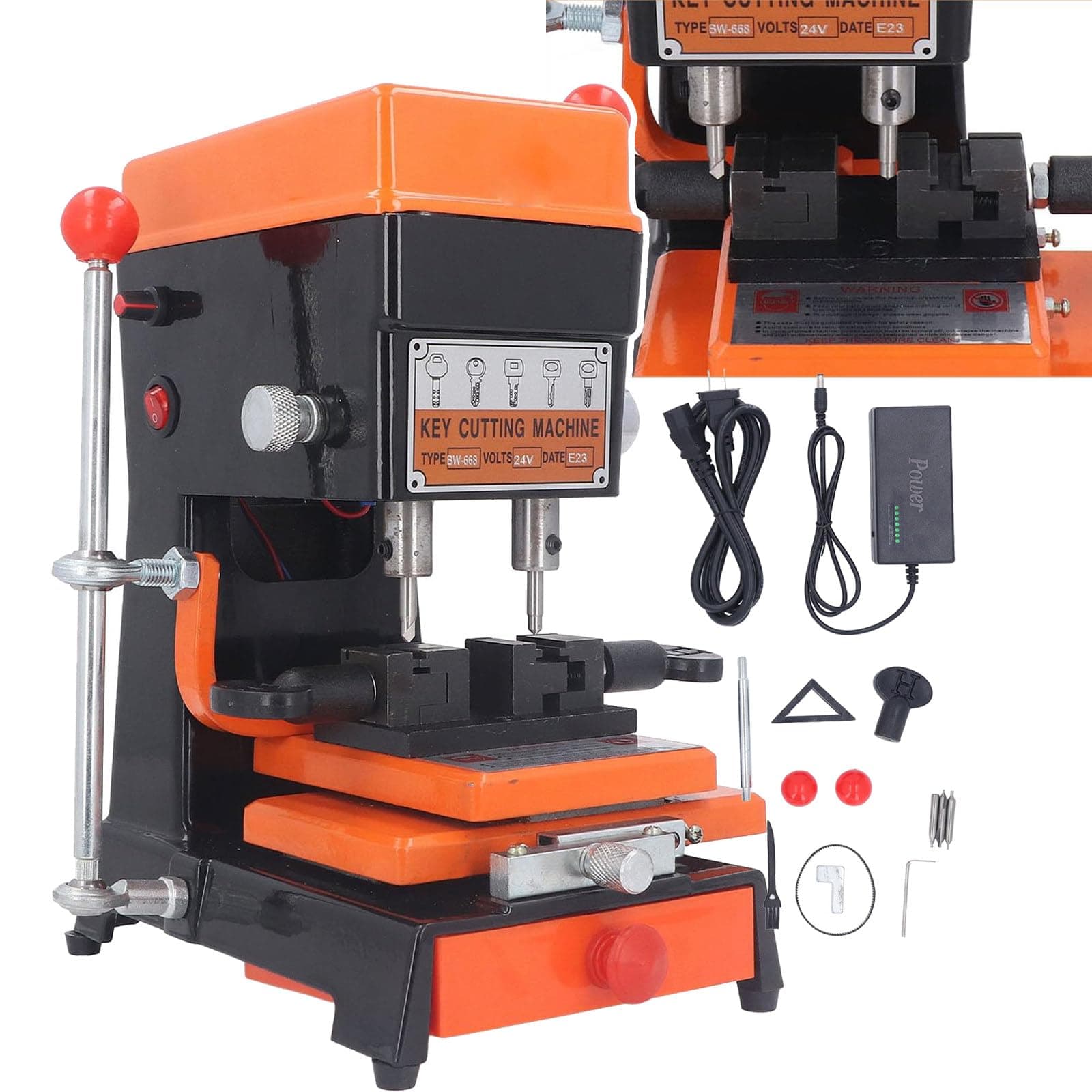 Key Cutting Machine,Vertical Copy Machine(5 Duplicating Types), Professional Copy Duplicator Key Cutting Machine,Easy to Operate