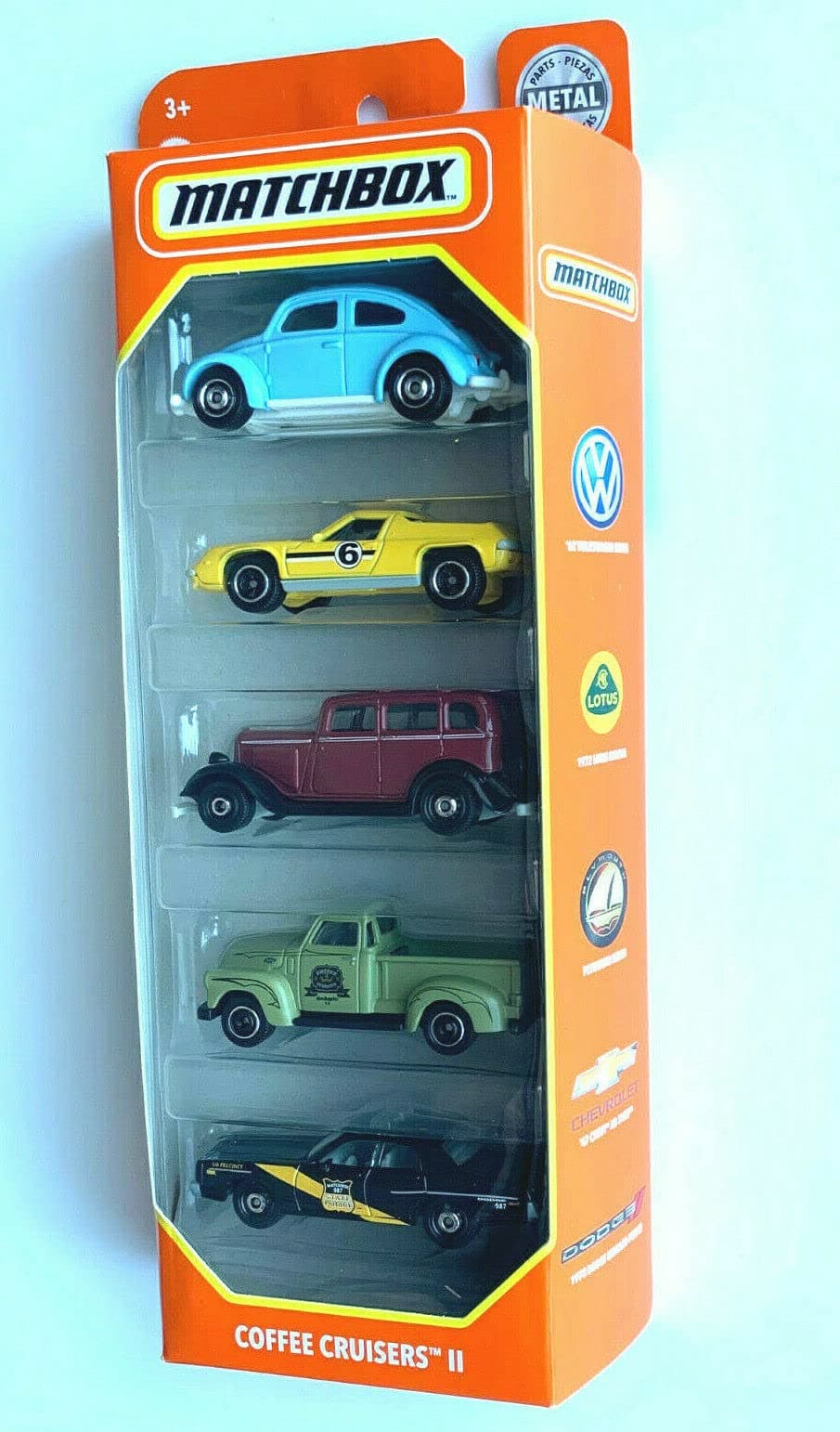 MBX Matchbox Coffee Cruisers II, 5 Pack (1:64 Scale)