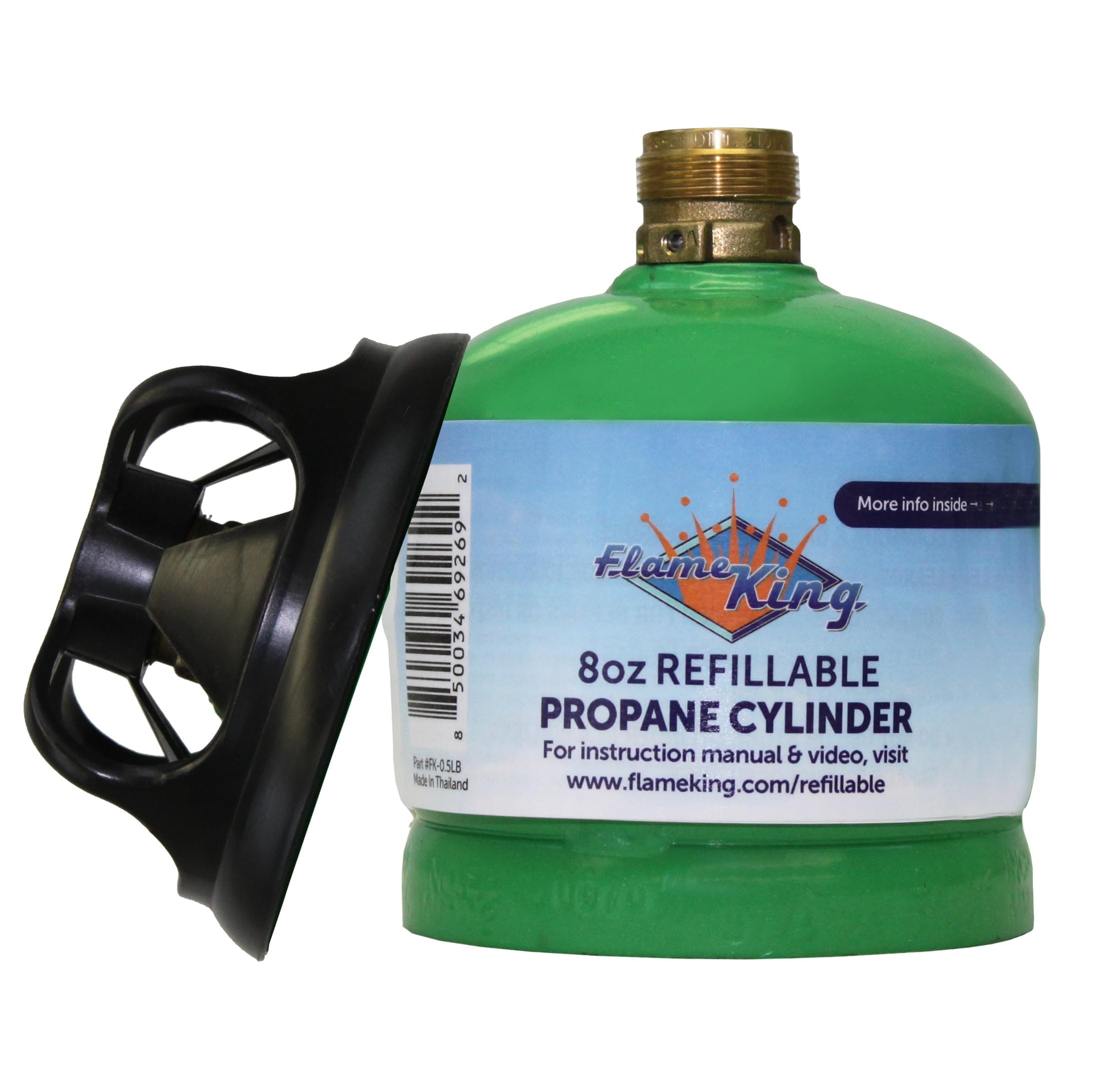 1/2LB Propane Tank, Refillable and Empty Cylinder for Small Propane Lamps, Lanterns and Camp Stoves