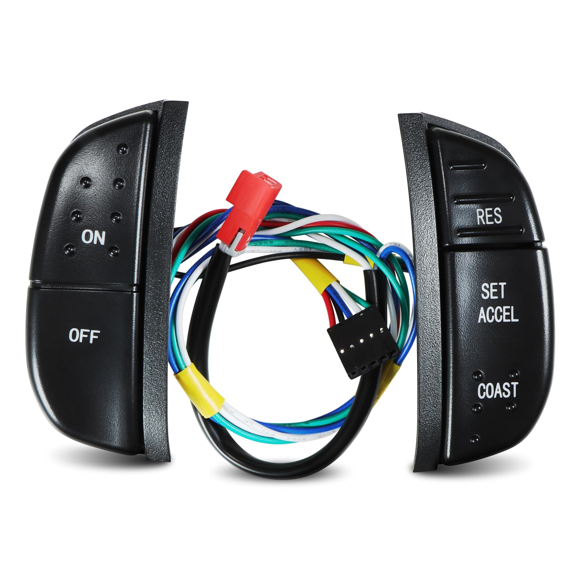 Steering Wheel Mounted Cruise Control Switch Buttons Kit Compatible with 1997-2004 Ford F-150/250/350 Super Duty, 1999-2007 E-150/250/350/450/550, Excursion, Expedition 1C3A9D809AA