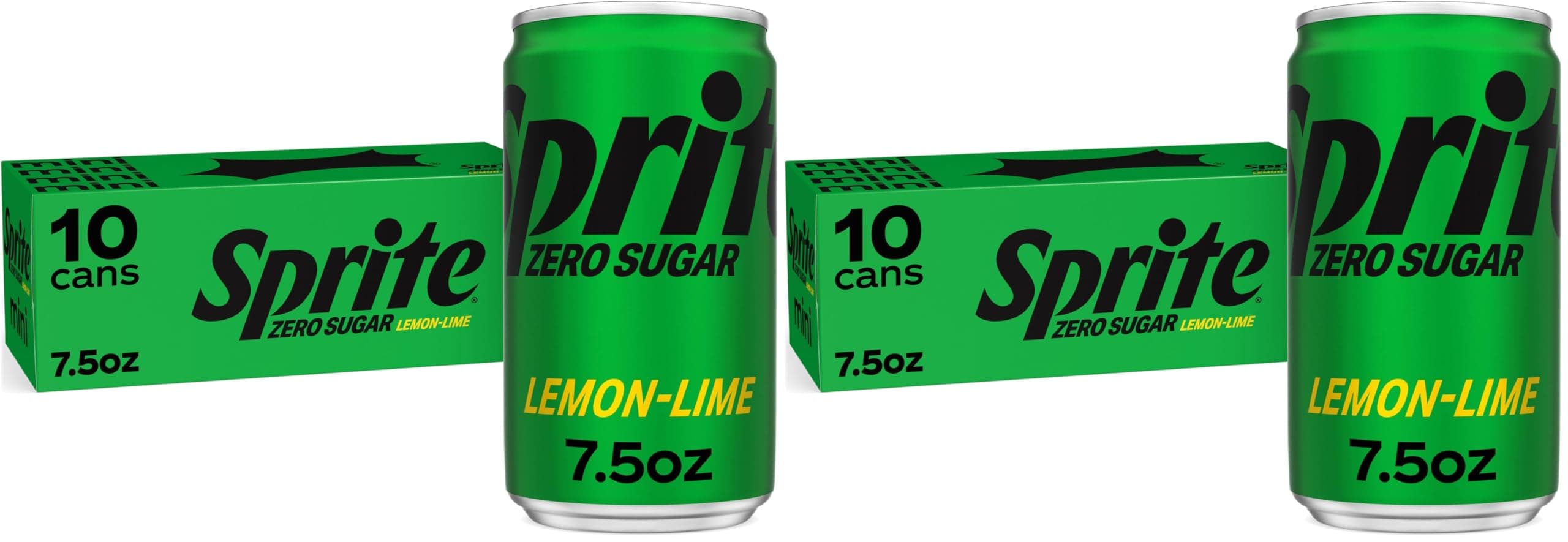 Lemon Lime Zero Sugar Soda | Diet | 7.5 fl oz | 20 Pack | Soft Drink