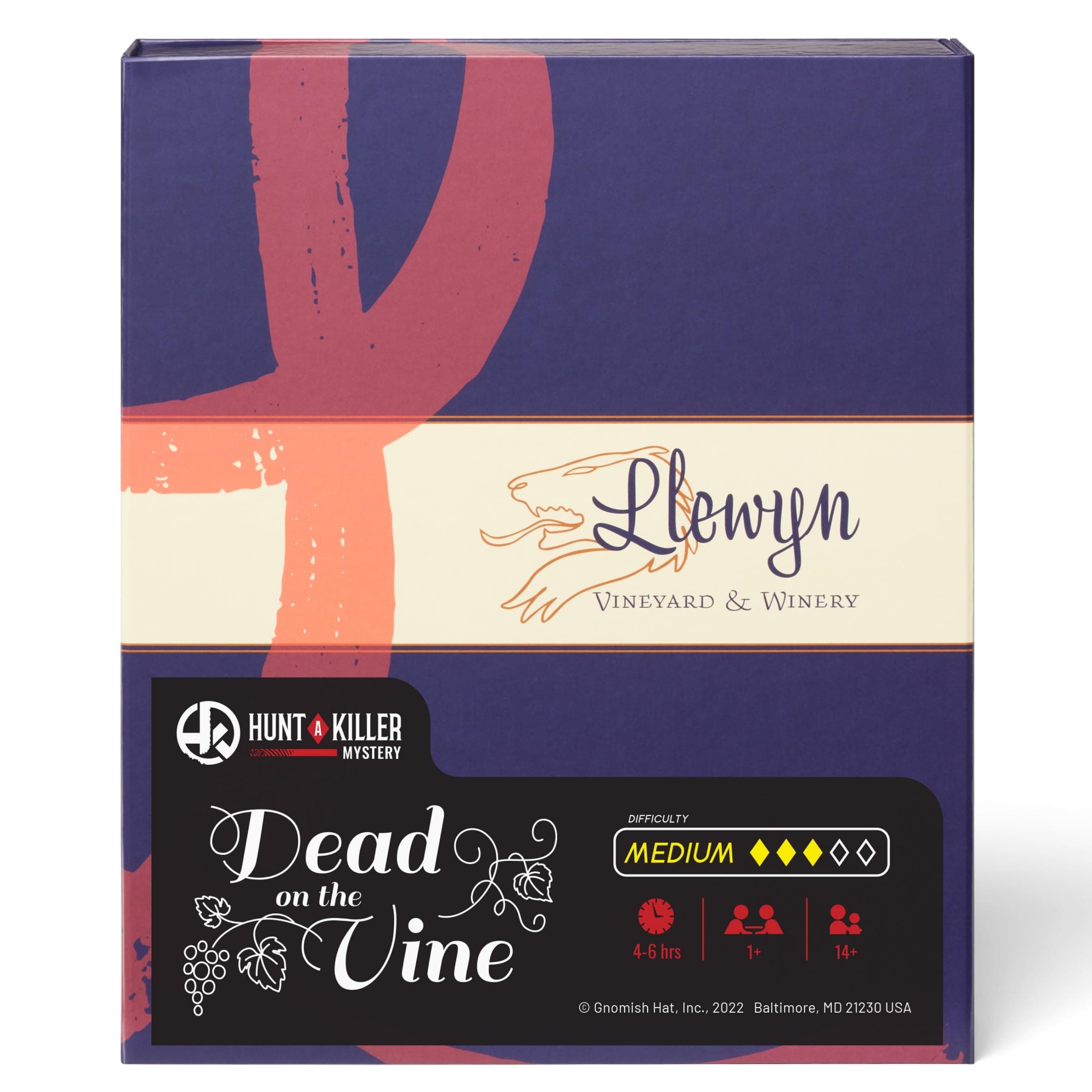 Hunt A Killer: Dead on The Vine, Solve a Murder at a Winery, Interactive Unsolved Mysteries Game, Mystery Box for Game Night, Great Stocking Stuffers for Ages 14+