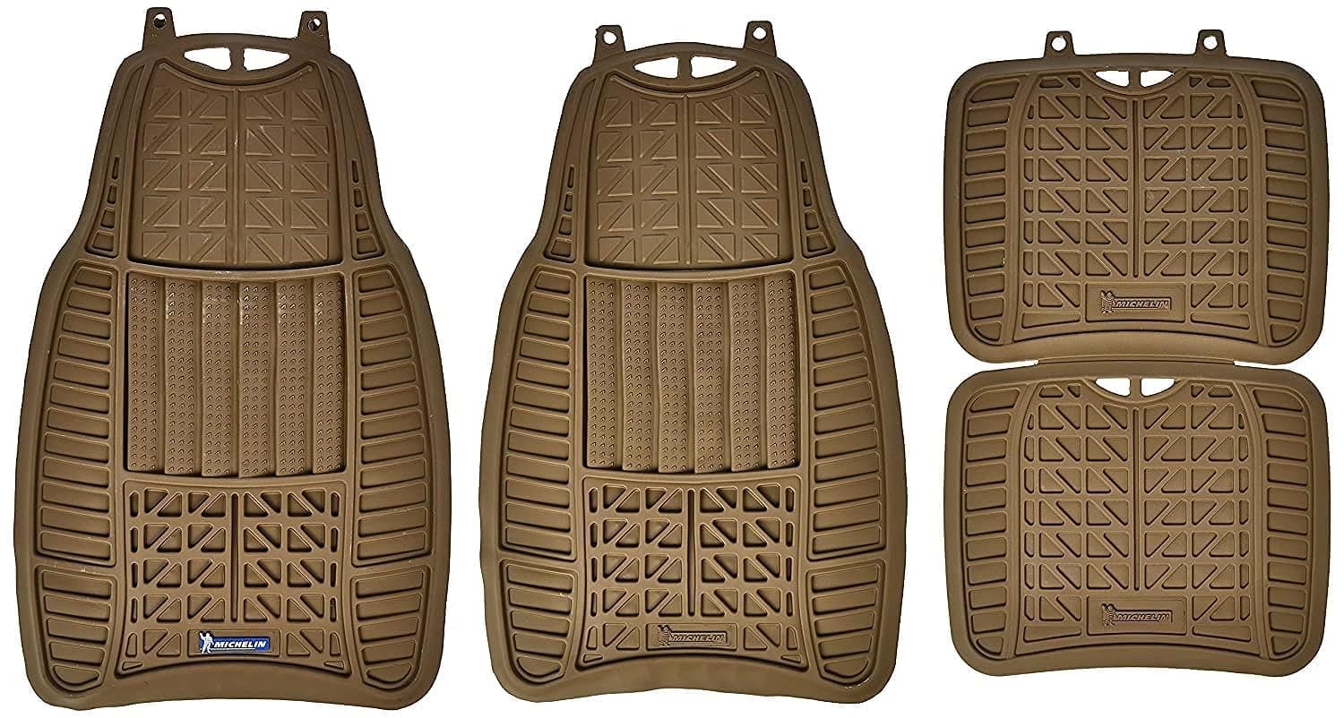 W965-TAN Michelin Car Mat Set with Flex Lines - W965-TAN