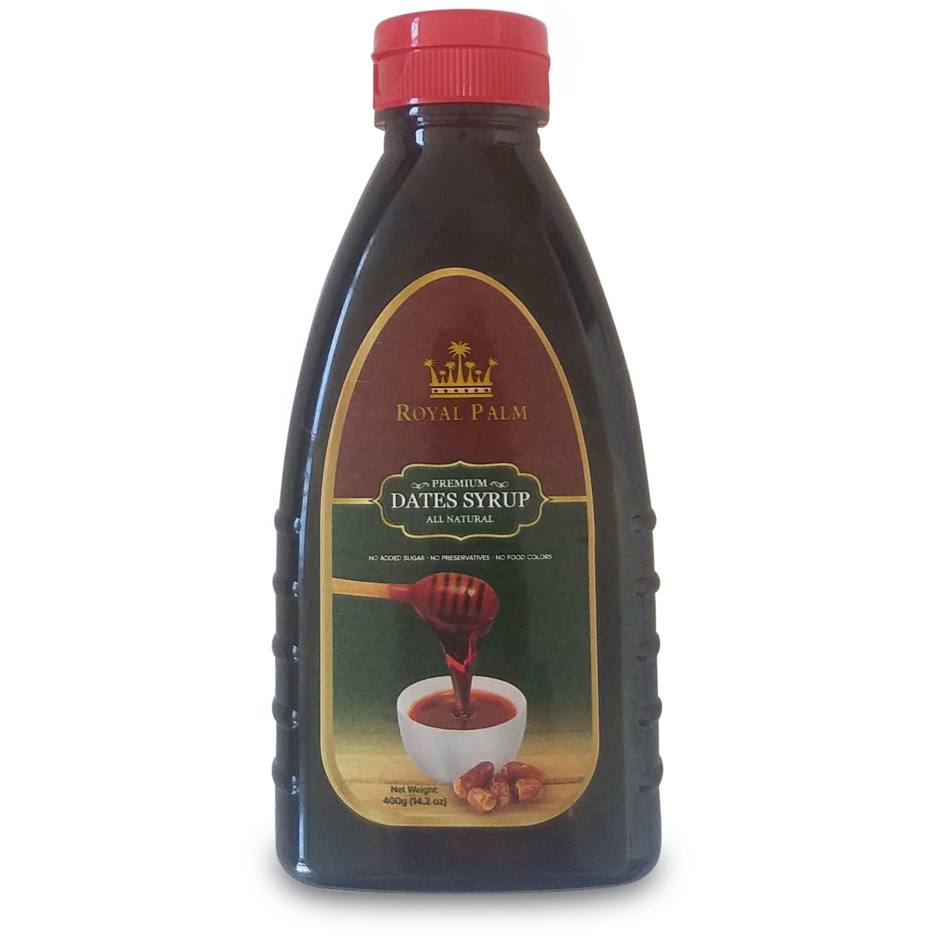 Royal Palm Premium Date Syrup (14.2 oz / 2-Pack), 100% Pure, All Natural, Certified Vegan, Gluten Free, NON-GMO Verified, Kosher