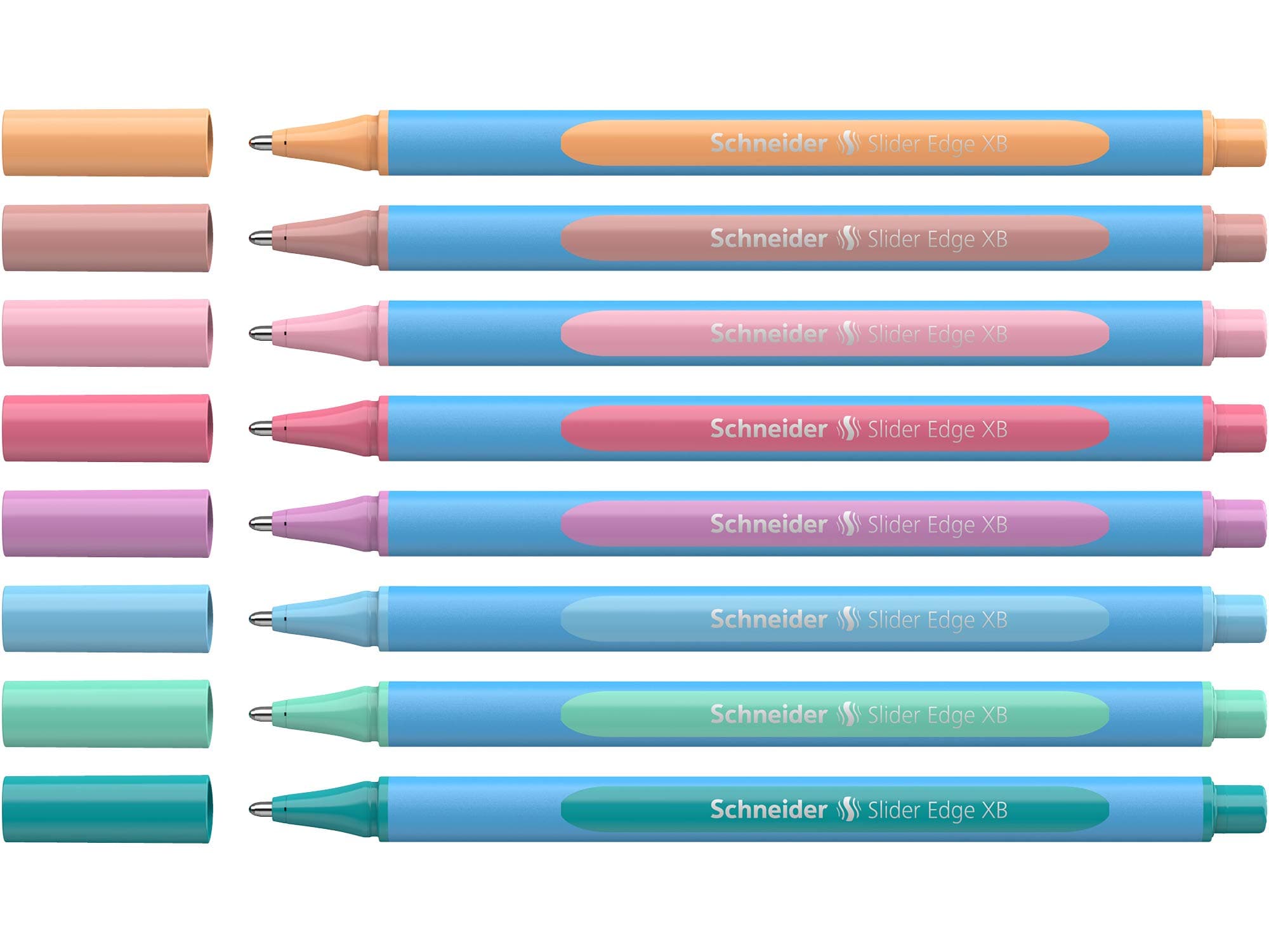 Slider Edge Pastel XB Ballpoint Pen, Triangular Pen with XB (Extra Broad) Line Width 8 Stuck pastel