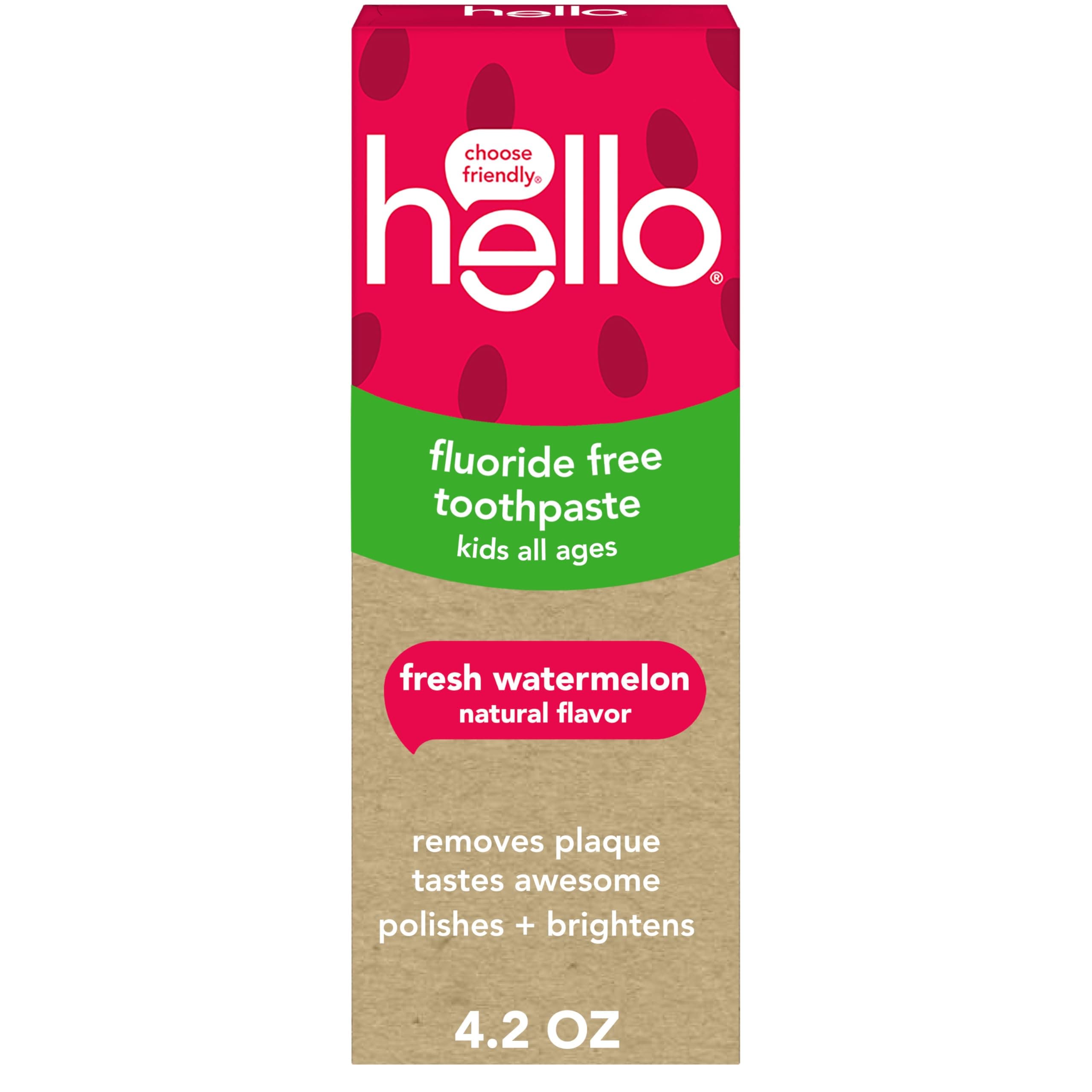 Fresh Watermelon Fluoride Free Kids Toothpaste, 4.2 Oz Tube