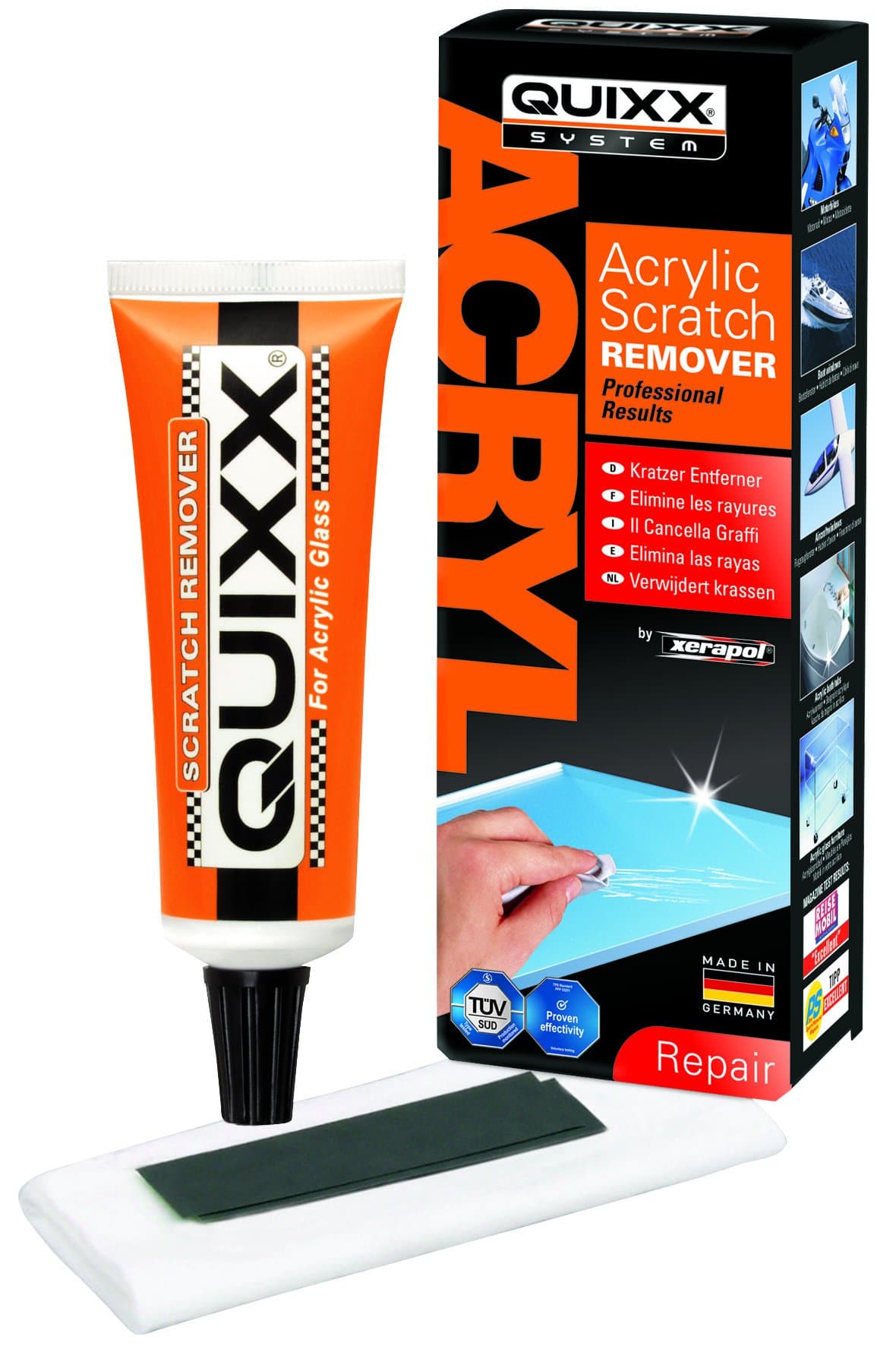 SUMEX QUIXX20 Plastic Polish - Scratch Remover for Plastic Xerapol