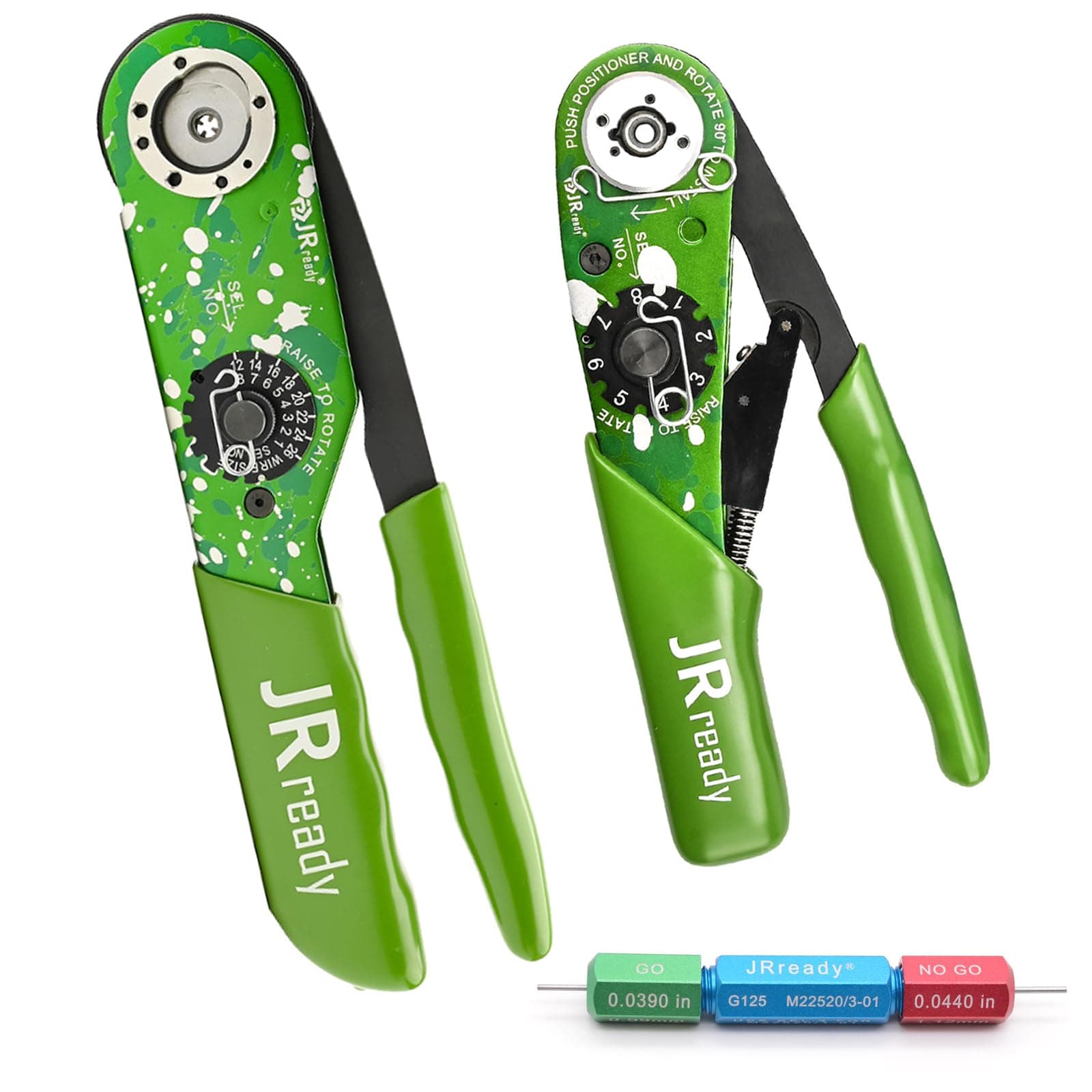 Hand Crimp Tool Kit YJQ-W2A/AF8 Crimp Tool/M22520/1-01+TH1A/M22520/1-02 Turret Head 12-26AWG by PRECISETOOL