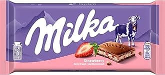 Milka Strawberry Yoghurt Chocolate Bar 100g