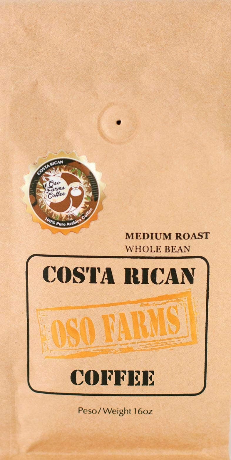 Costa Rica Medium Roast Whole Bean Coffee