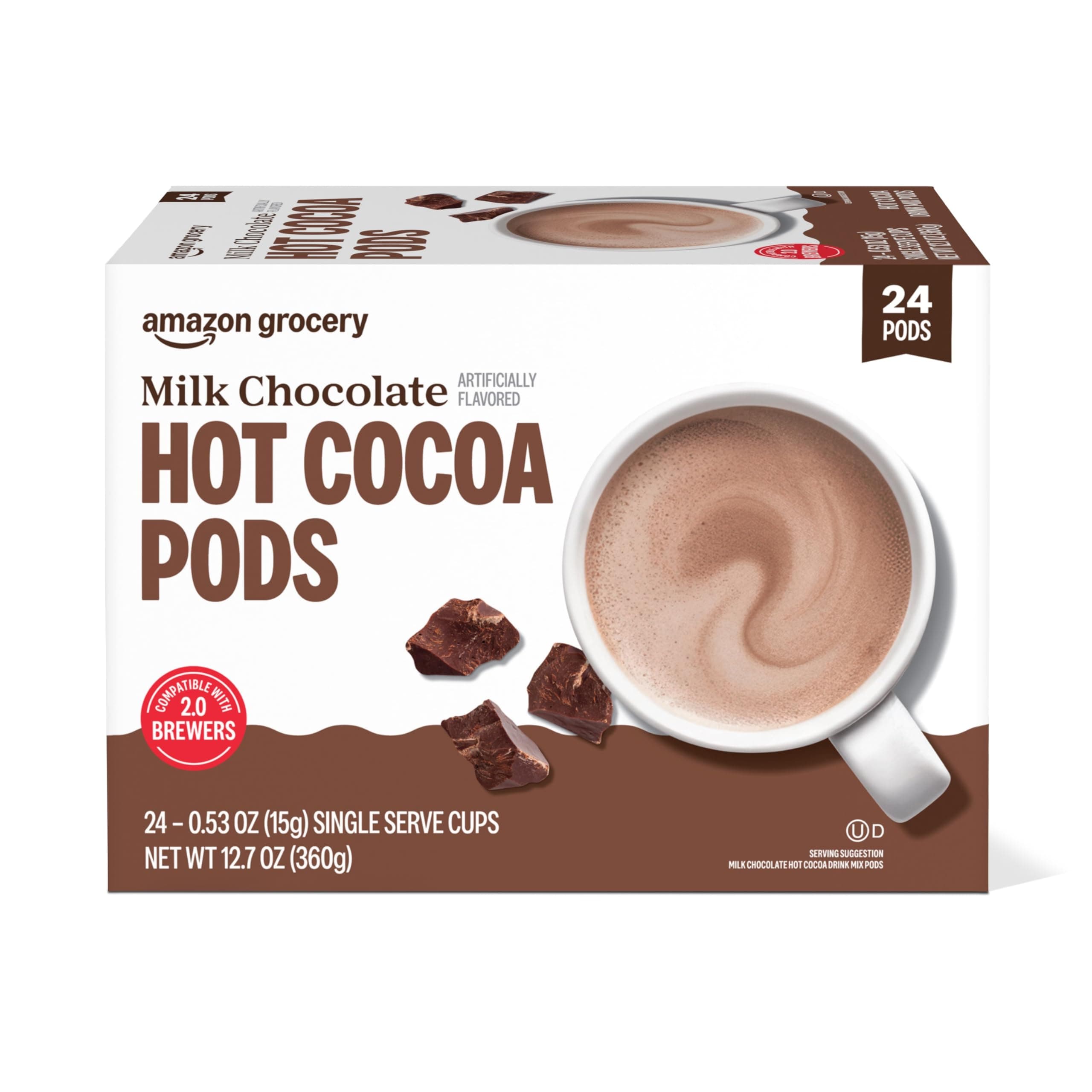 Hot Cocoa Pods, Milk Chocolate, 24 Count