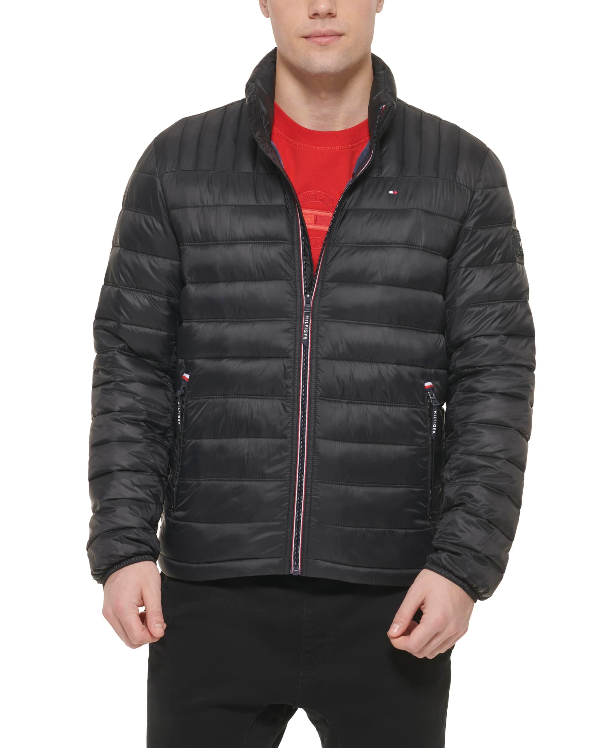 Tommy Hilfiger Mens Ultra Loft Packable Puffer Jacket Down Alternative Coat
