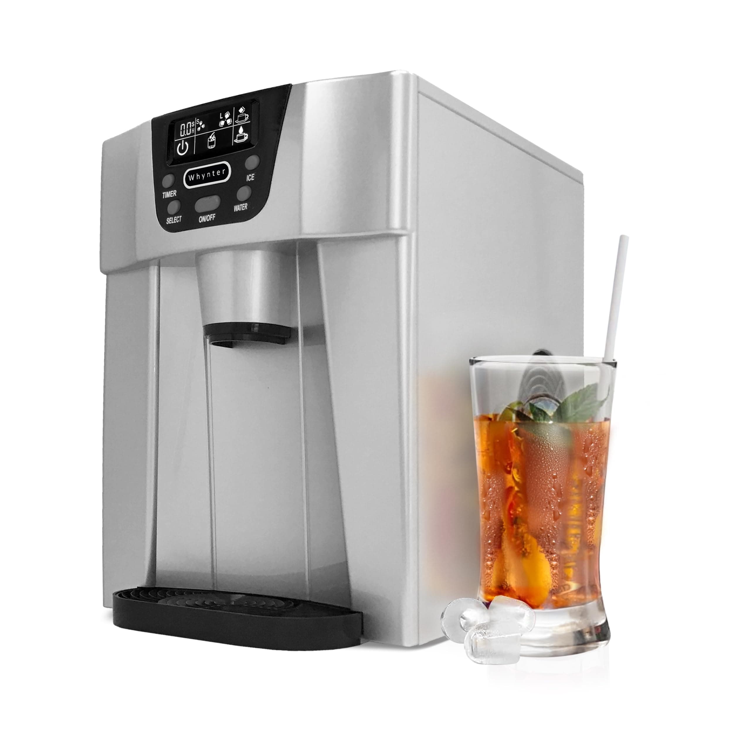 Silver IDC-221SC Countertop Direct Connection Ice Maker and Water Dispenser, One Size