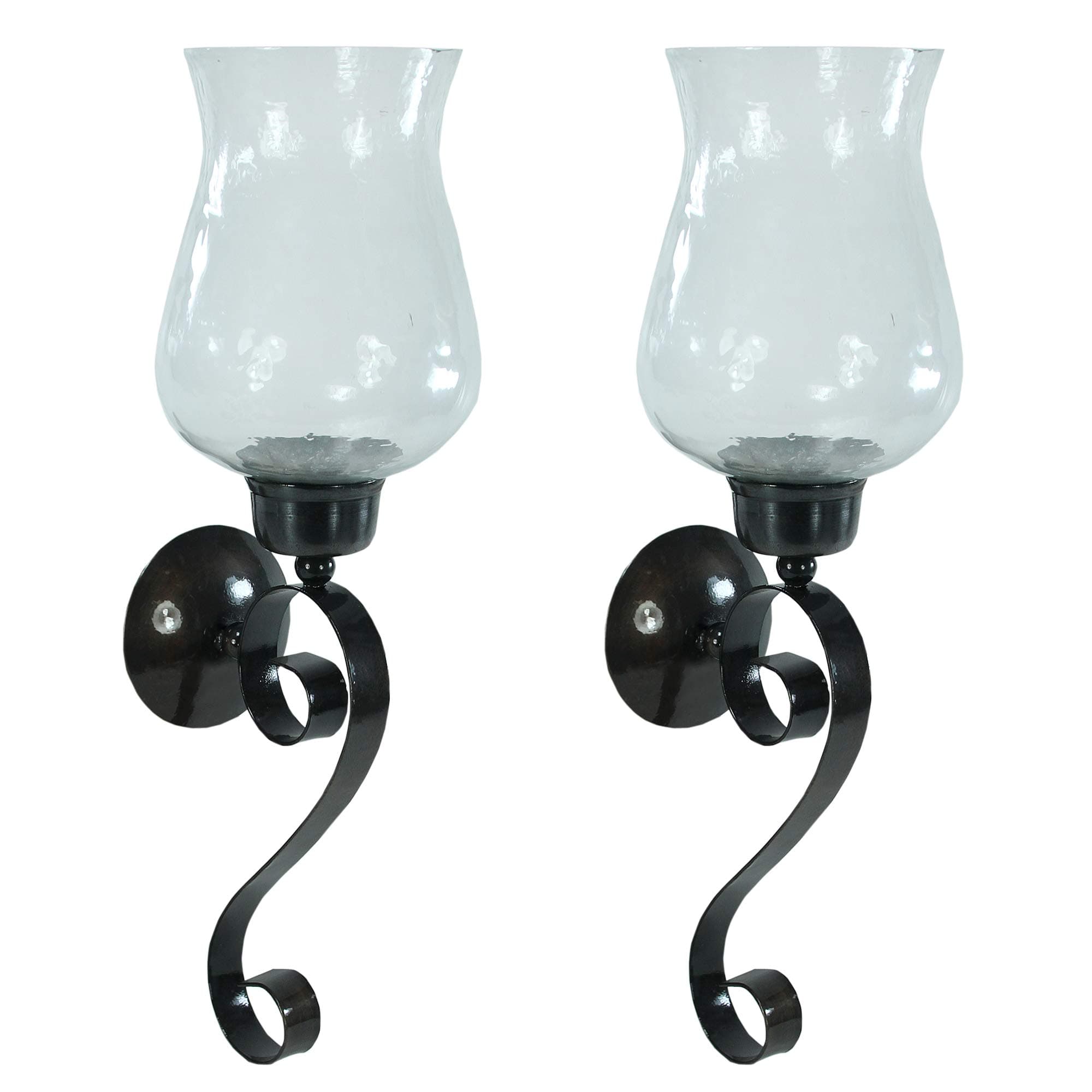 Pomeroy Collection Pomeroy Pentaro Candle Holder Sconce Wall Lighting-Set of Two, Brown, 23\