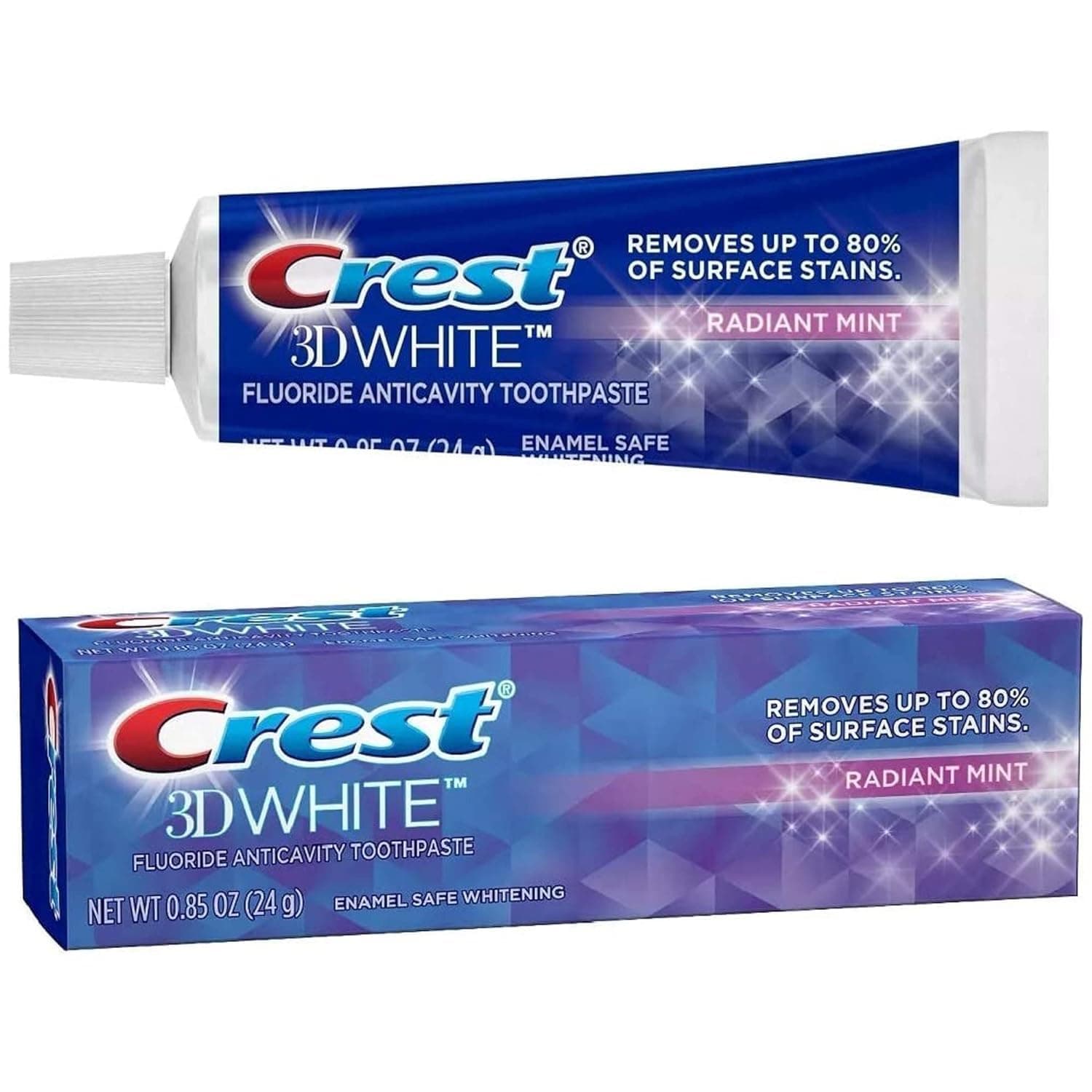 3D White Fluoride Anticavity Toothpaste - Radiant Mint 24 g