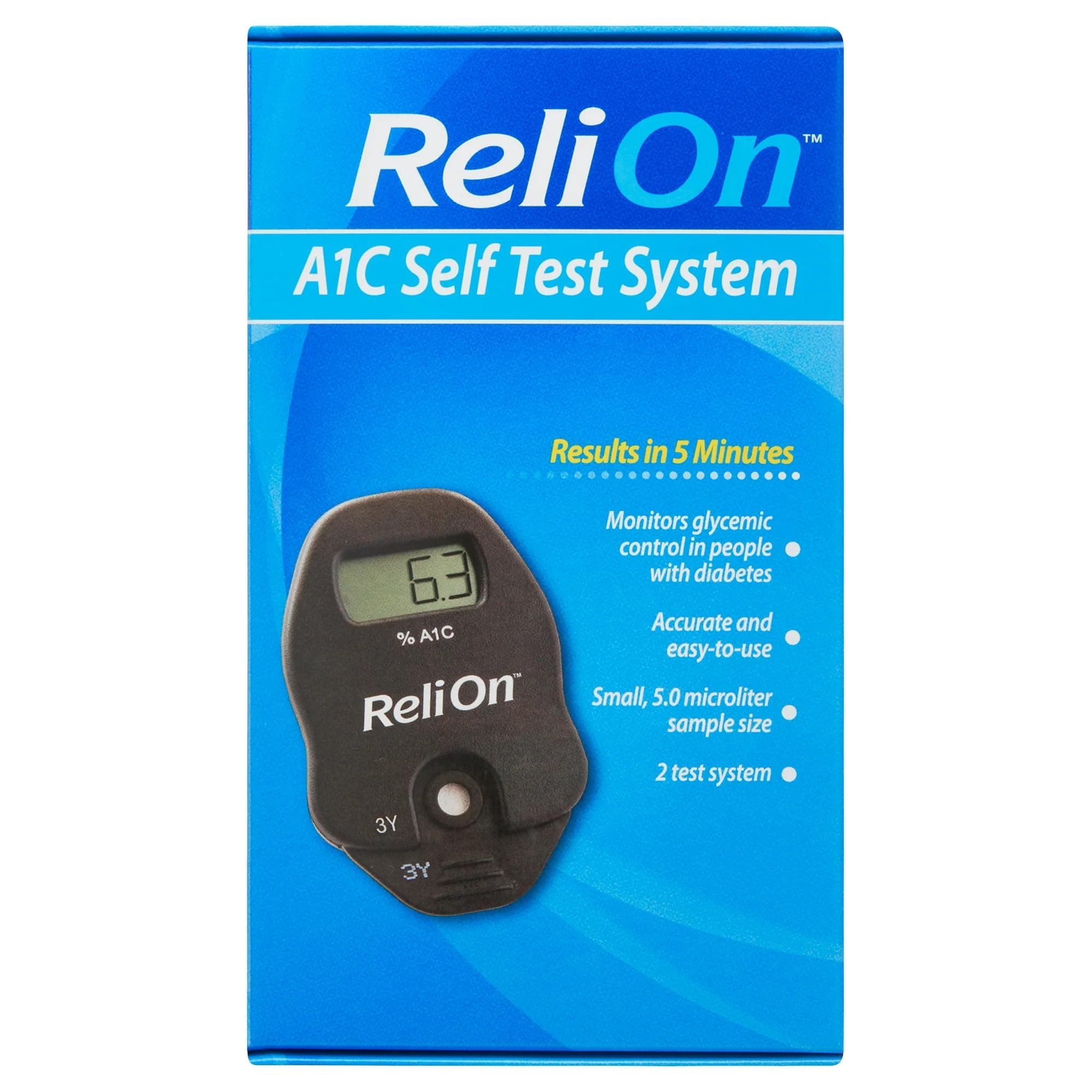 ReliOn FastA1C At-Home Diabetes Test A1C System