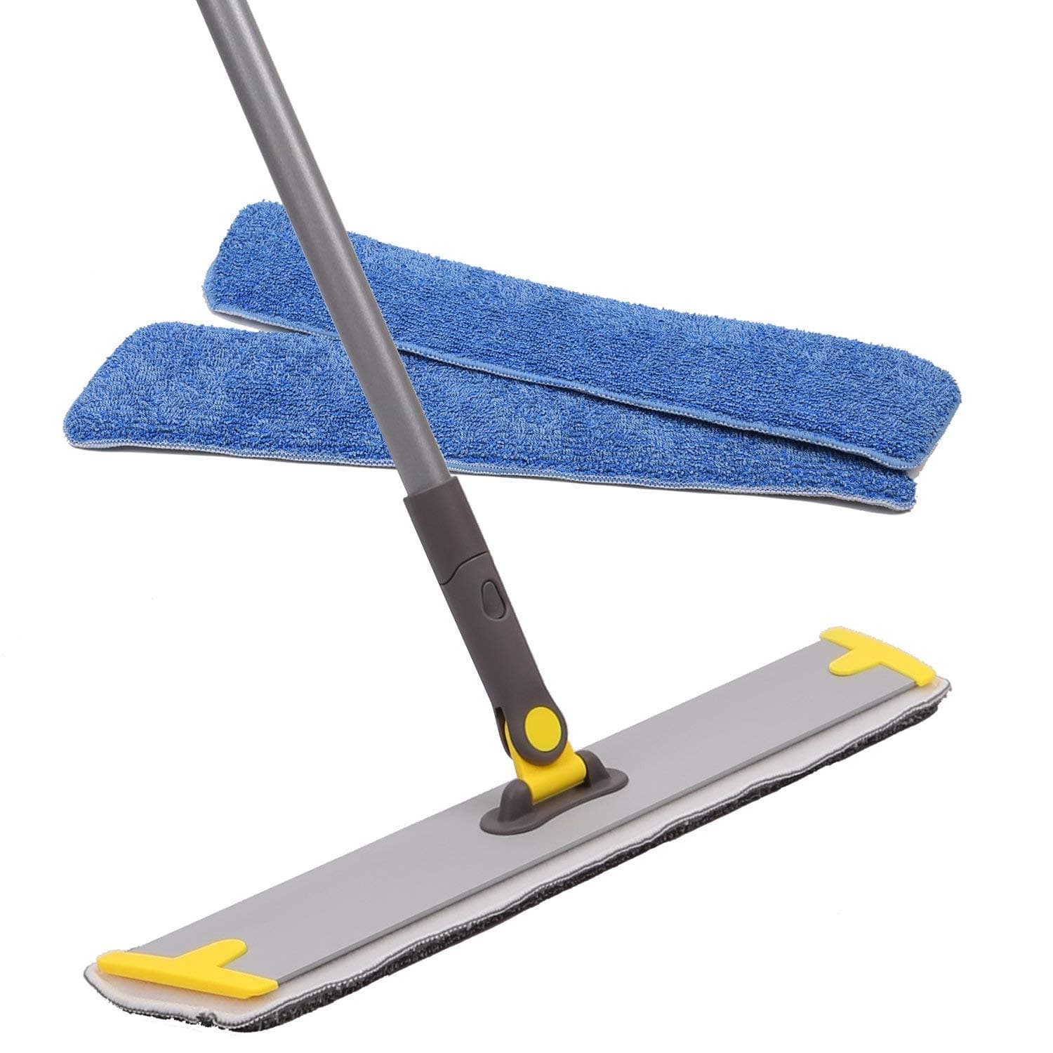 Floor Mop and Microfiber Mop with Integrated and 360 Degree Rotation,3 Reuseable Mop Pad Include,Dry/Wet Mop for Hardwood Floor Cleaner, Wood, Laminate Floor, Tile Floor Cleaner