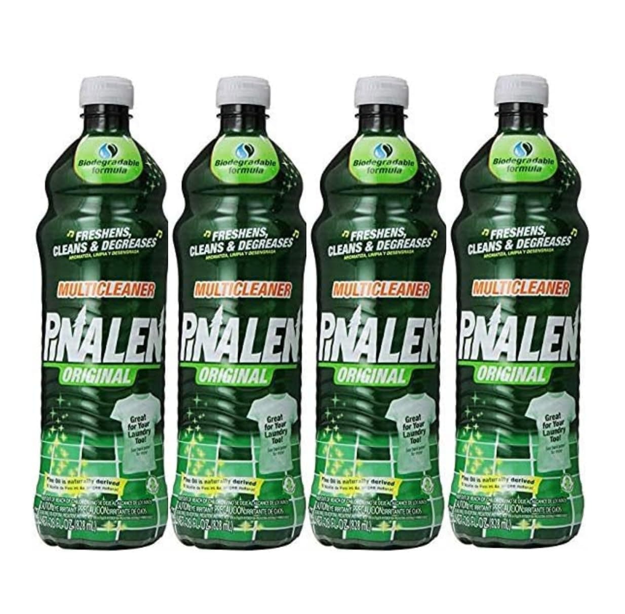 PINALEN Original Fresh Pine Multipurpose Cleaner, 100 oz (4 Packs of 25.3 oz)